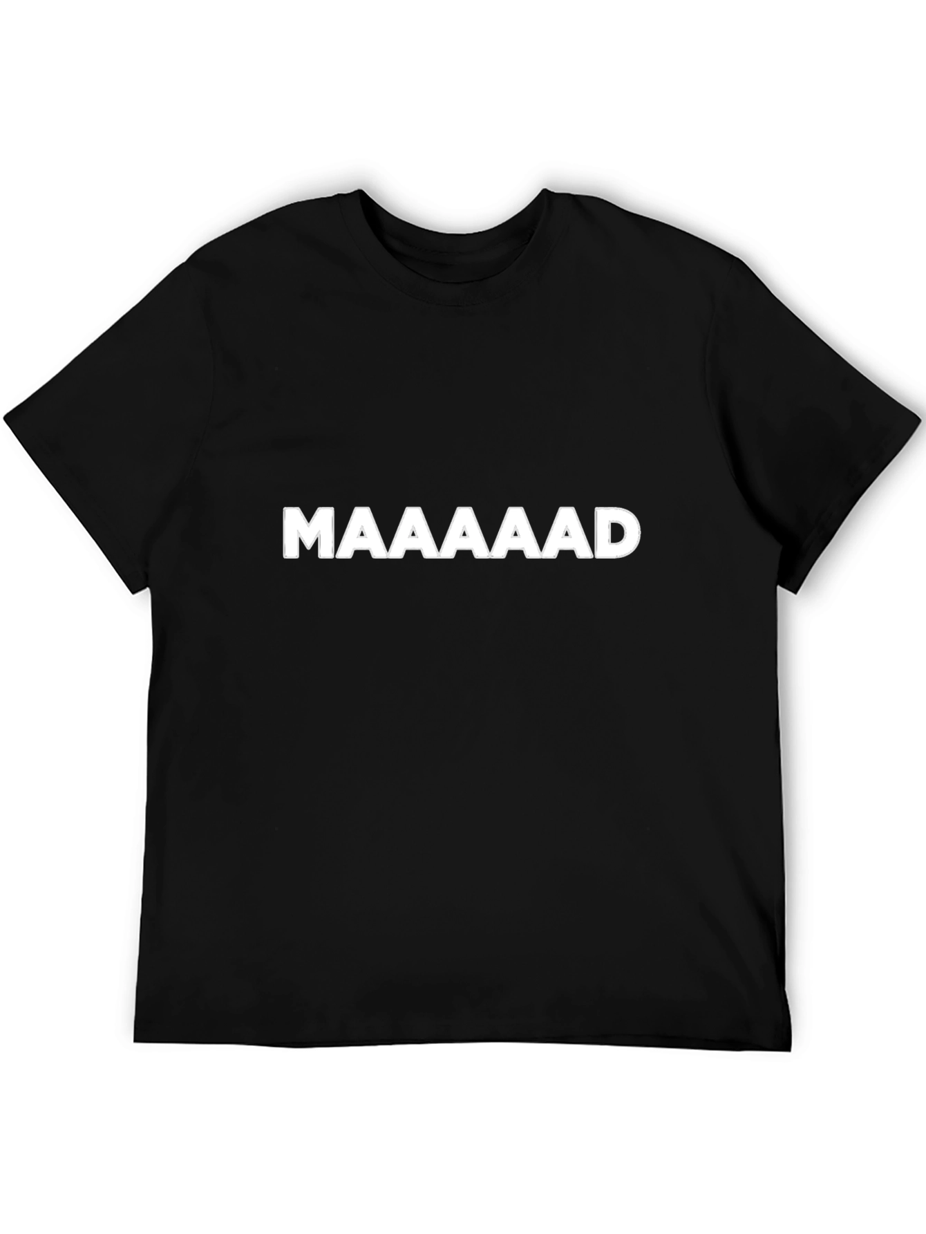 Black MAAAAAD Graphic Tee -  Bold Statement T-Shirt view 5