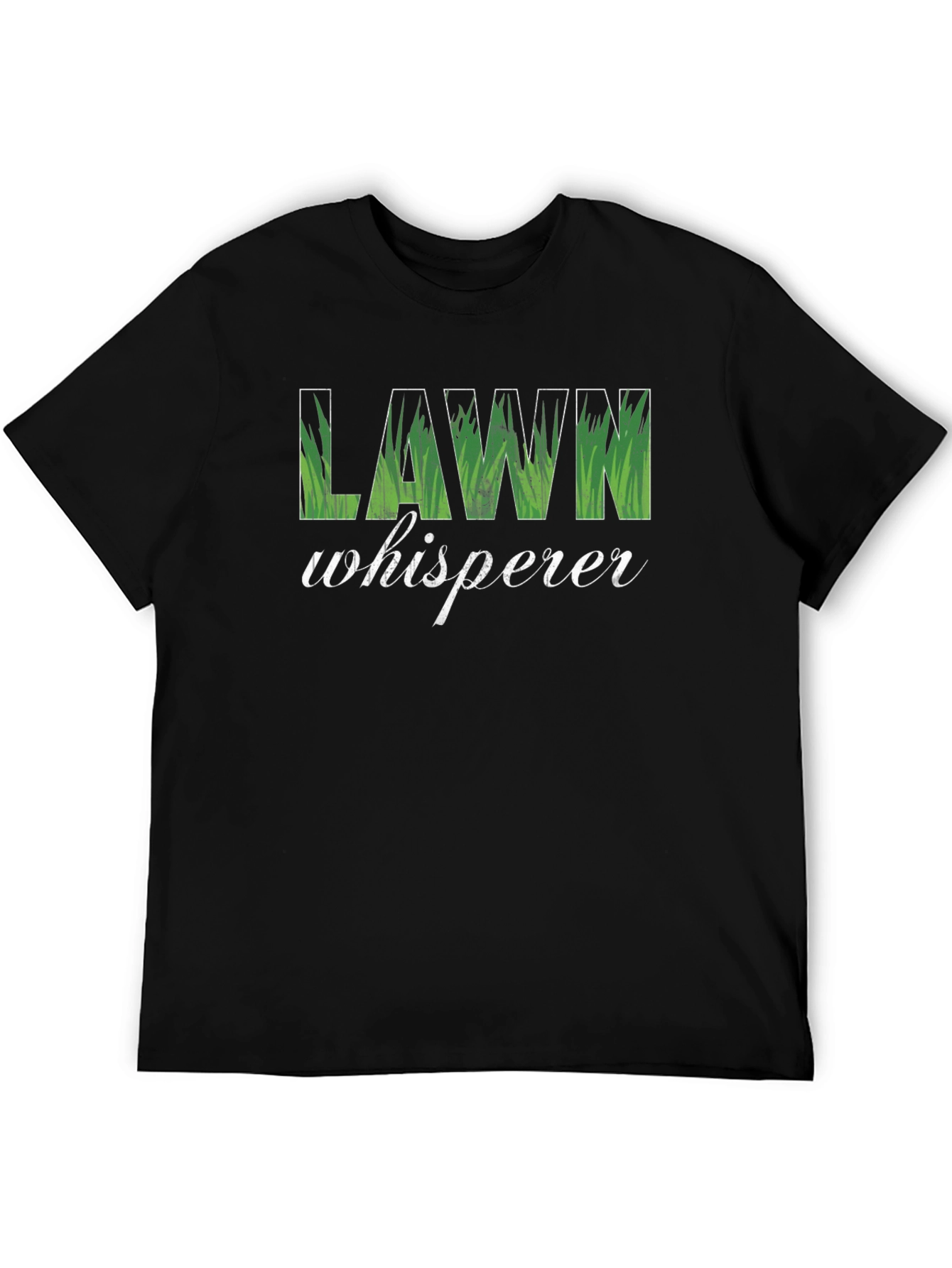 Black Lawn Whisperer Graphic Tee - Black Cotton T-Shirt view 5