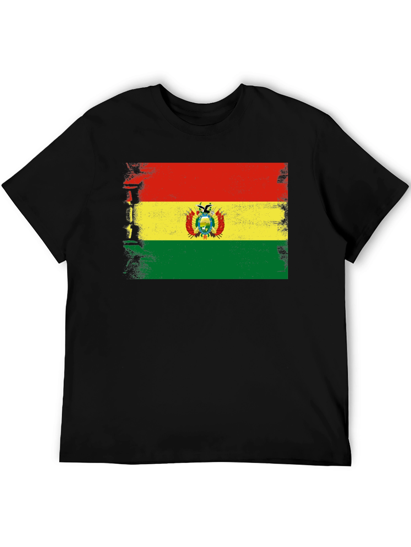 Bolivia Flag T-Shirt - Distressed Bolivian Pride Tee - 5