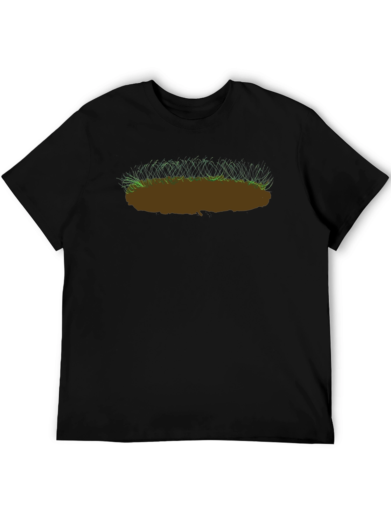 Black Earth Patch Graphic Tee - Nature Inspired T-Shirt view 5