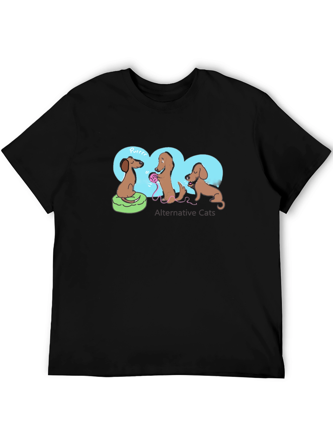 Black Dachshund 'Alternative Cats' Graphic Tee view 5