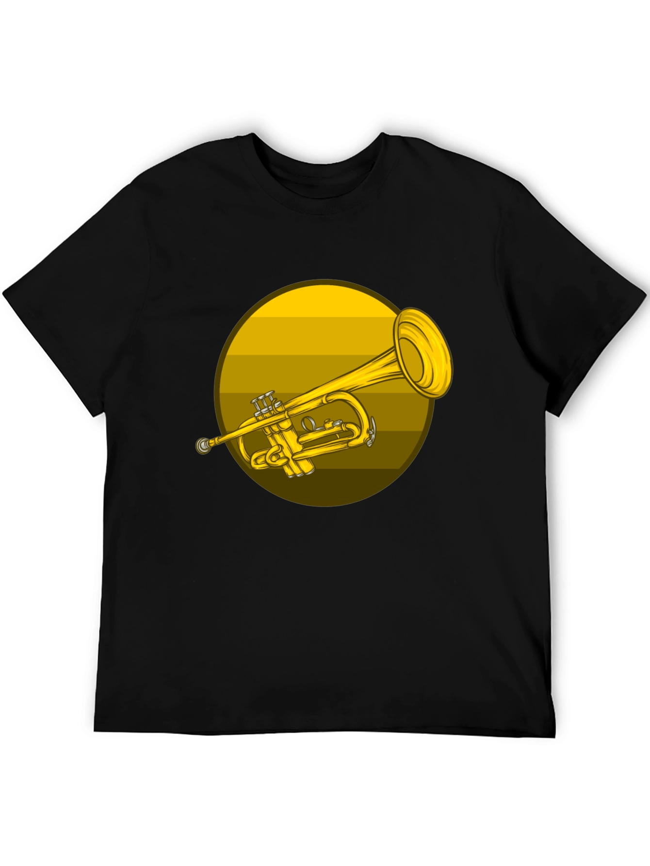 Black Trumpet Graphic T-Shirt - Music Lover Tee view 5