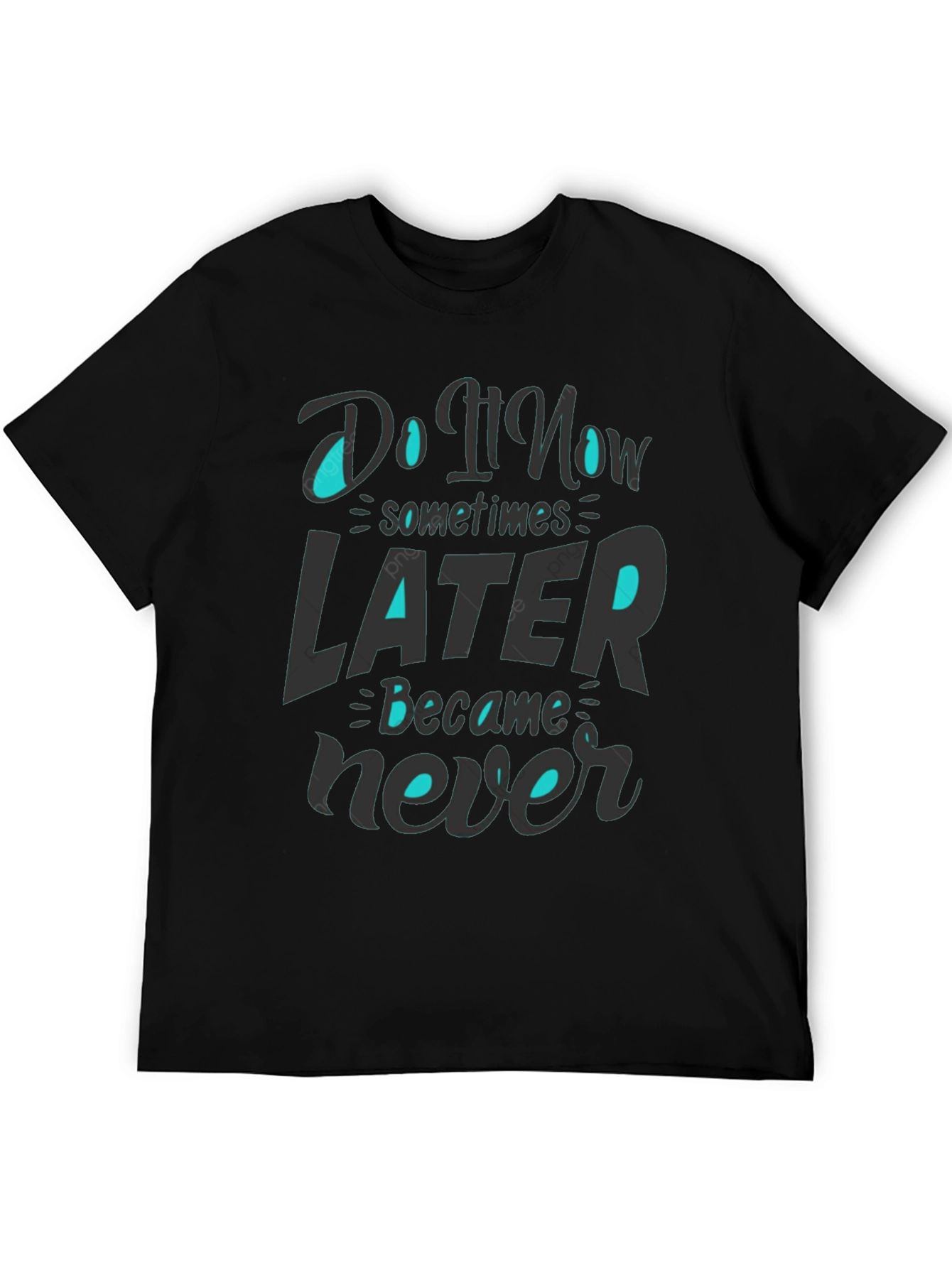 Black Do it Now T-Shirt view 5