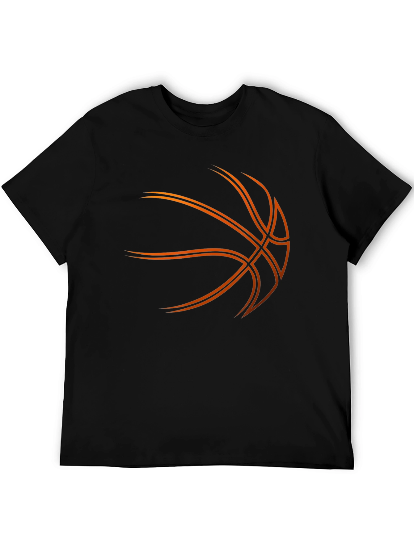 Black Basketball Graphic Tee - Black view 5