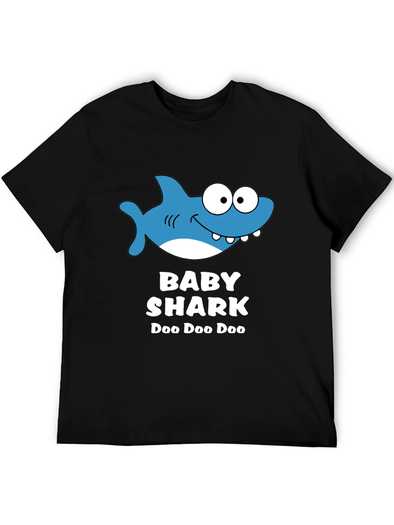 Black Baby Shark Doo Doo Doo T-Shirt view 5