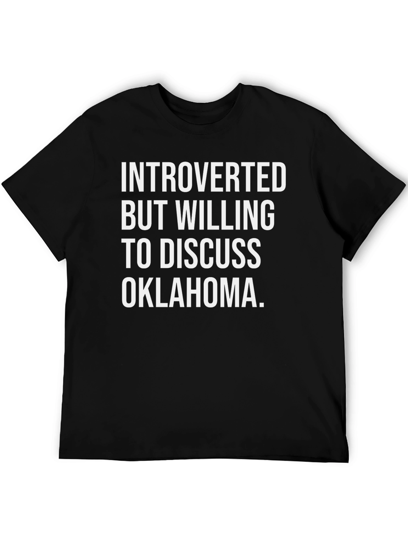 Black Introverted Oklahoma Graphic Tee view 5