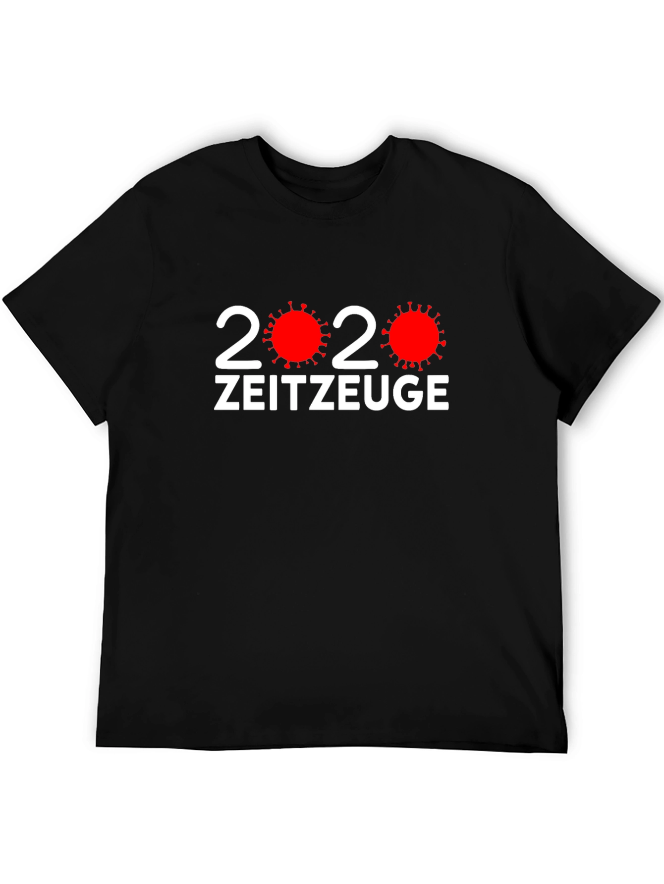 Black 2020 Zeitzeuge Novelty T-Shirt view 5