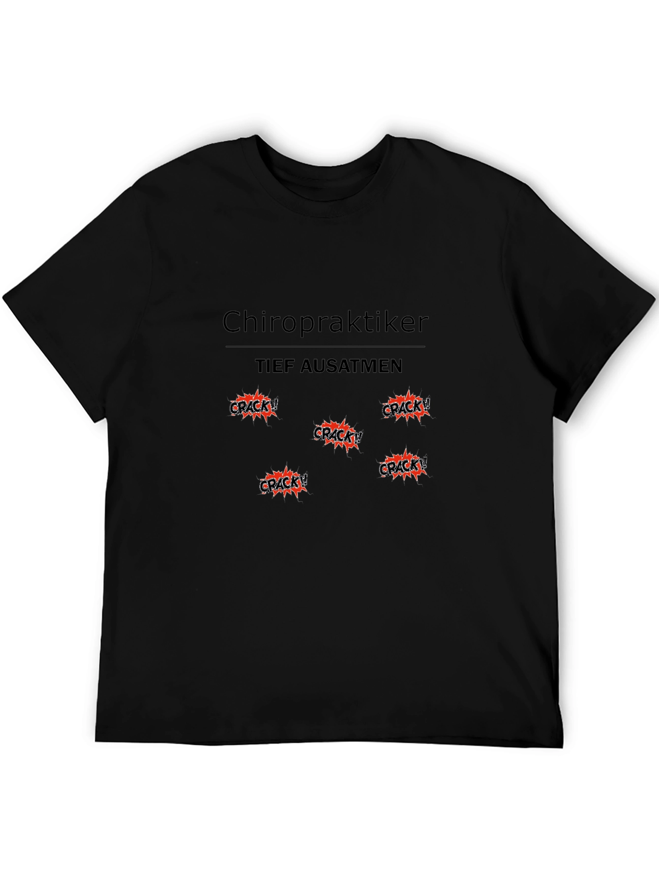 Black Chiropraktiker Crack! T-Shirt view 5