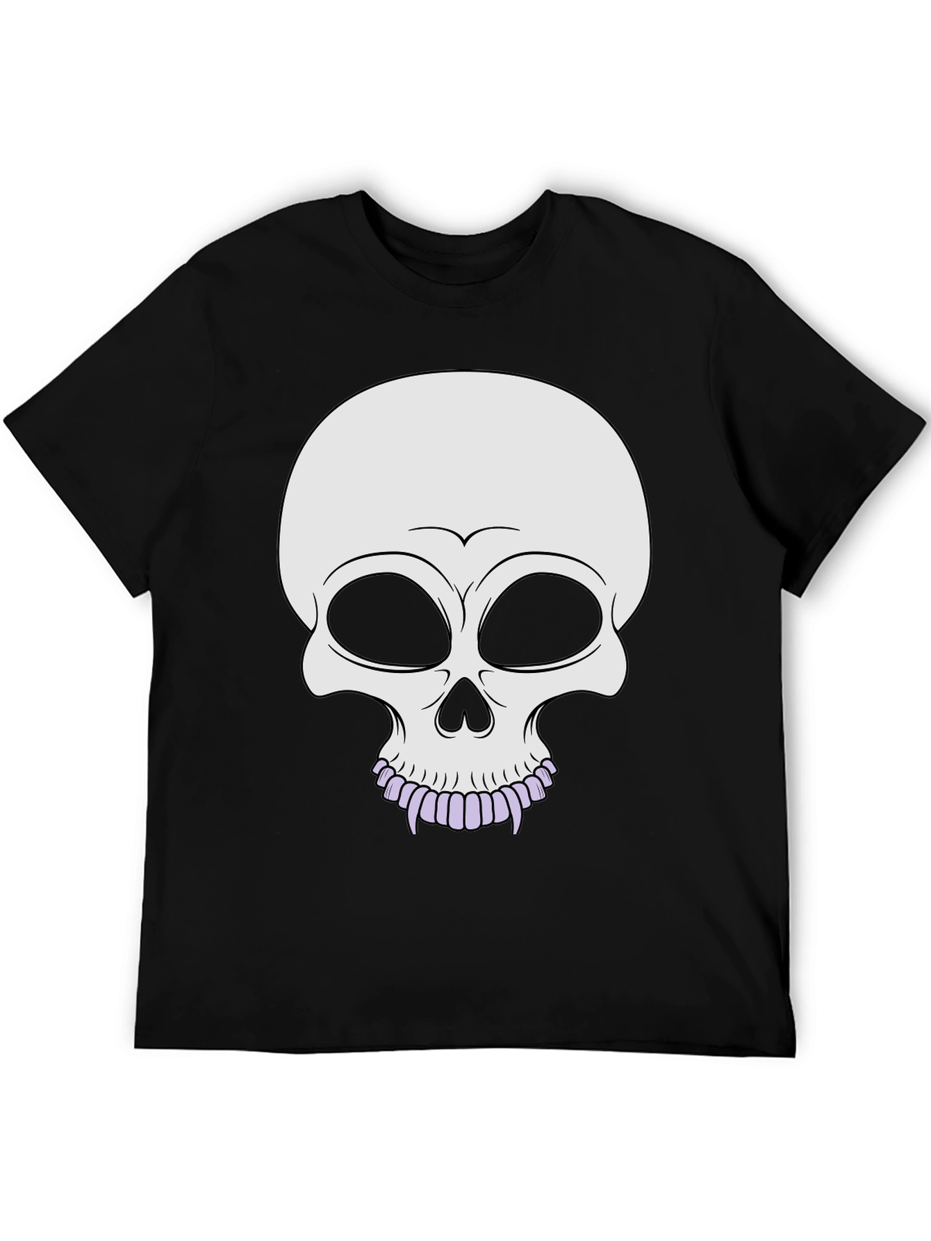 Black Skull Graphic Tee - Stylish Halloween Apparel view 5