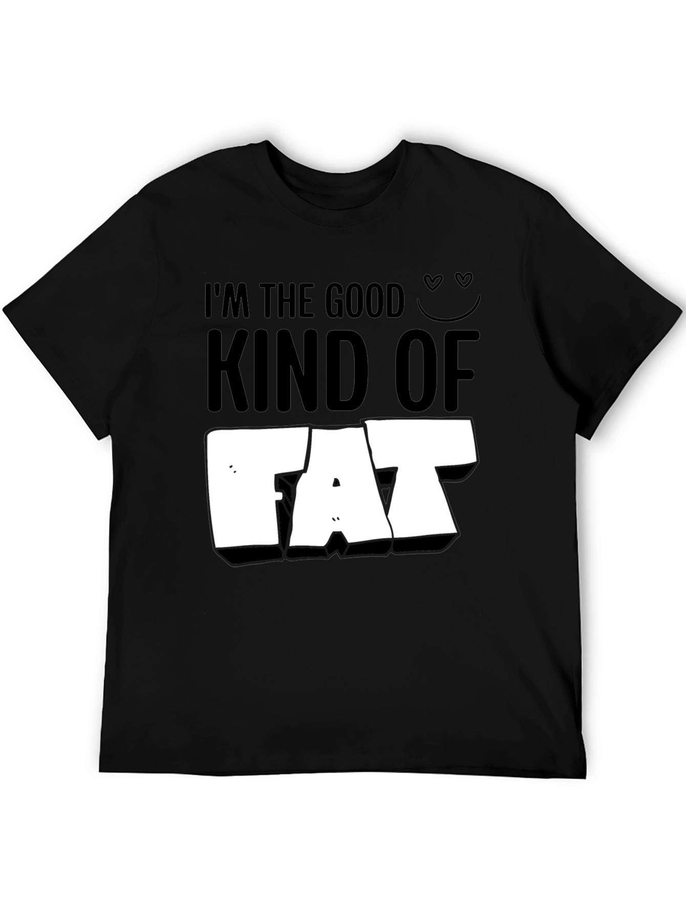 Black I'm the Good Kind of Fat T-Shirt - Funny Graphic Tee view 5