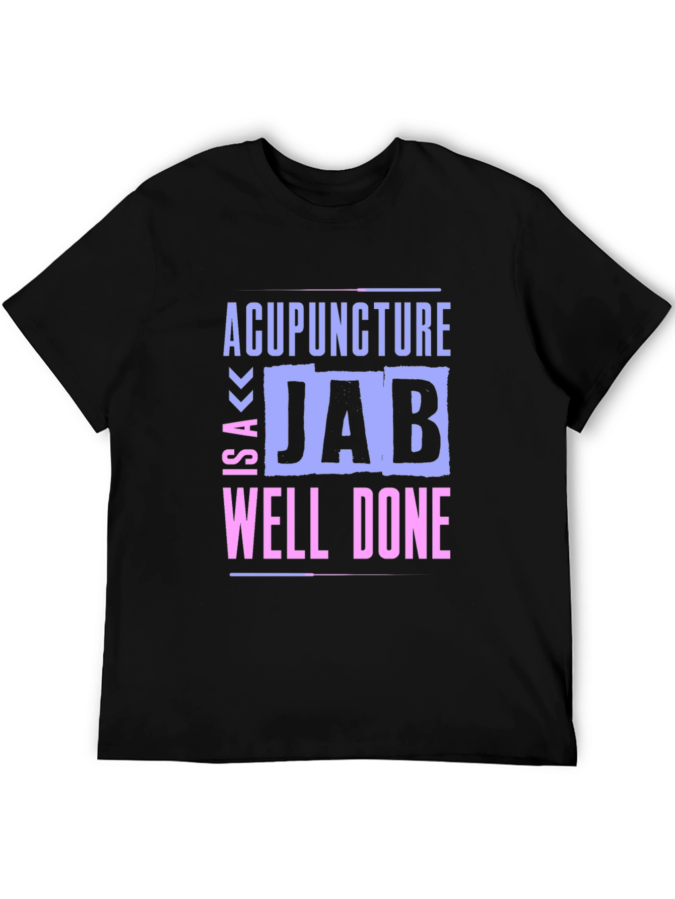 Black Acupuncture Well Done Black Graphic Tee view 5