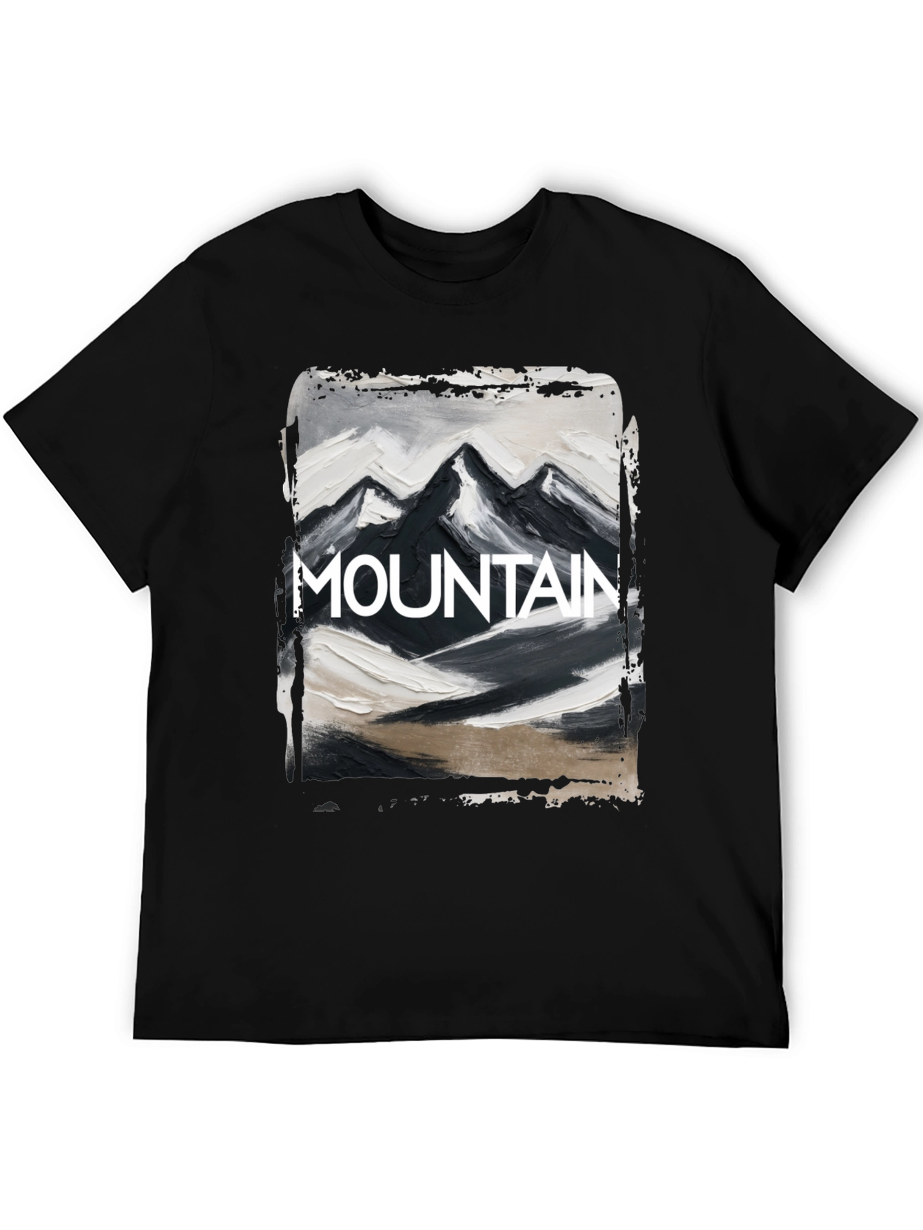 Black Mountain Graphic Tee - Black Cotton Blend view 5