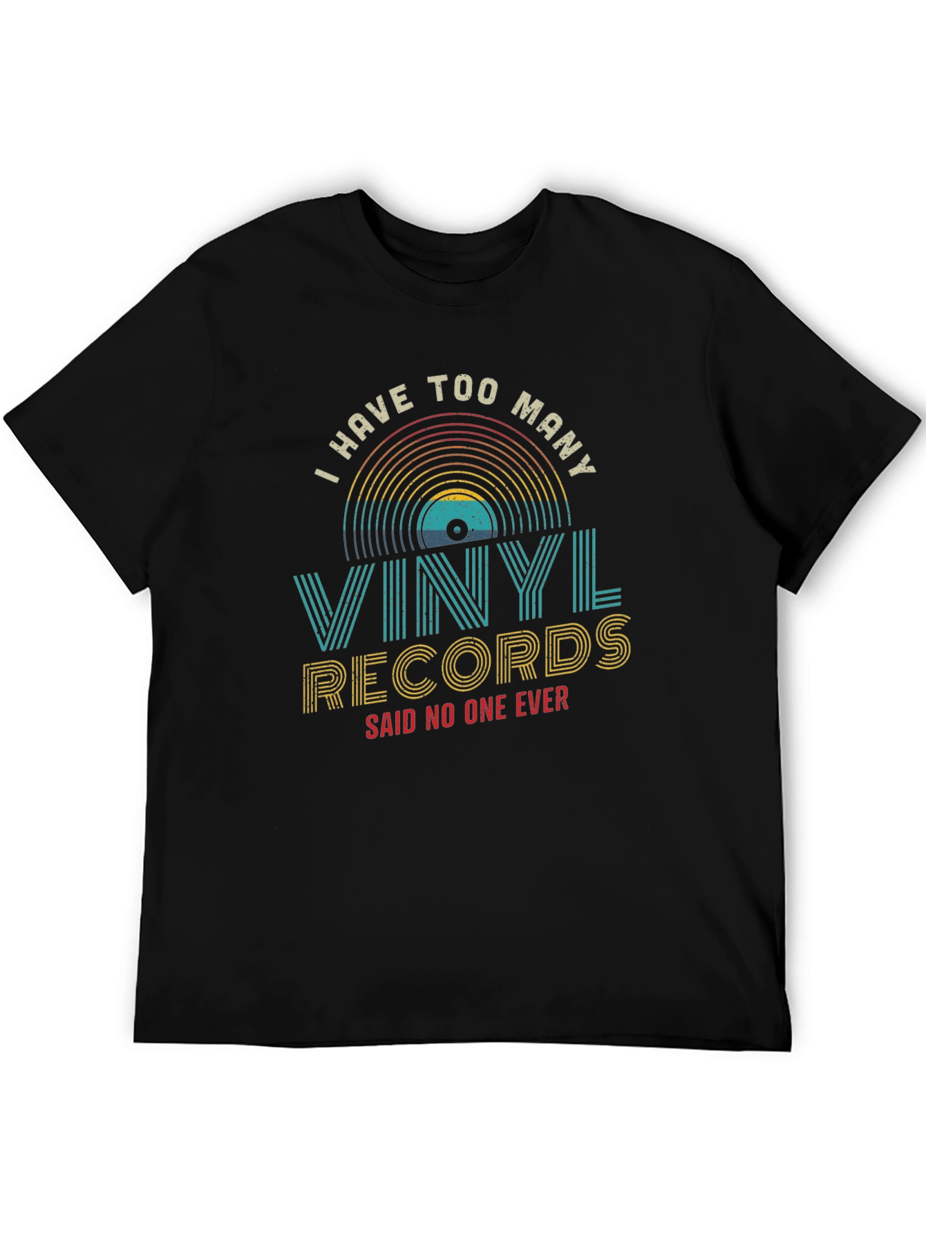 Black Vinyl Records T-Shirt - I Have Too Many! view 5
