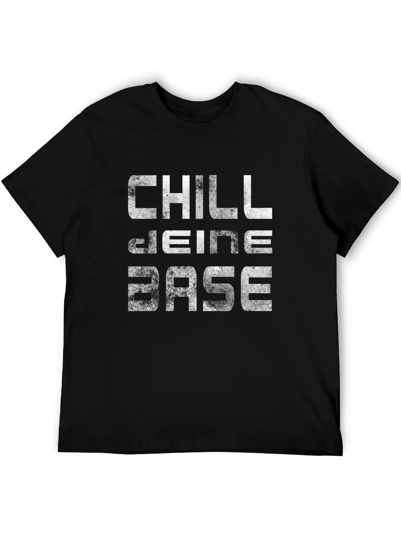 Black Chill Deine Base Men's Black Graphic T-Shirt view 5