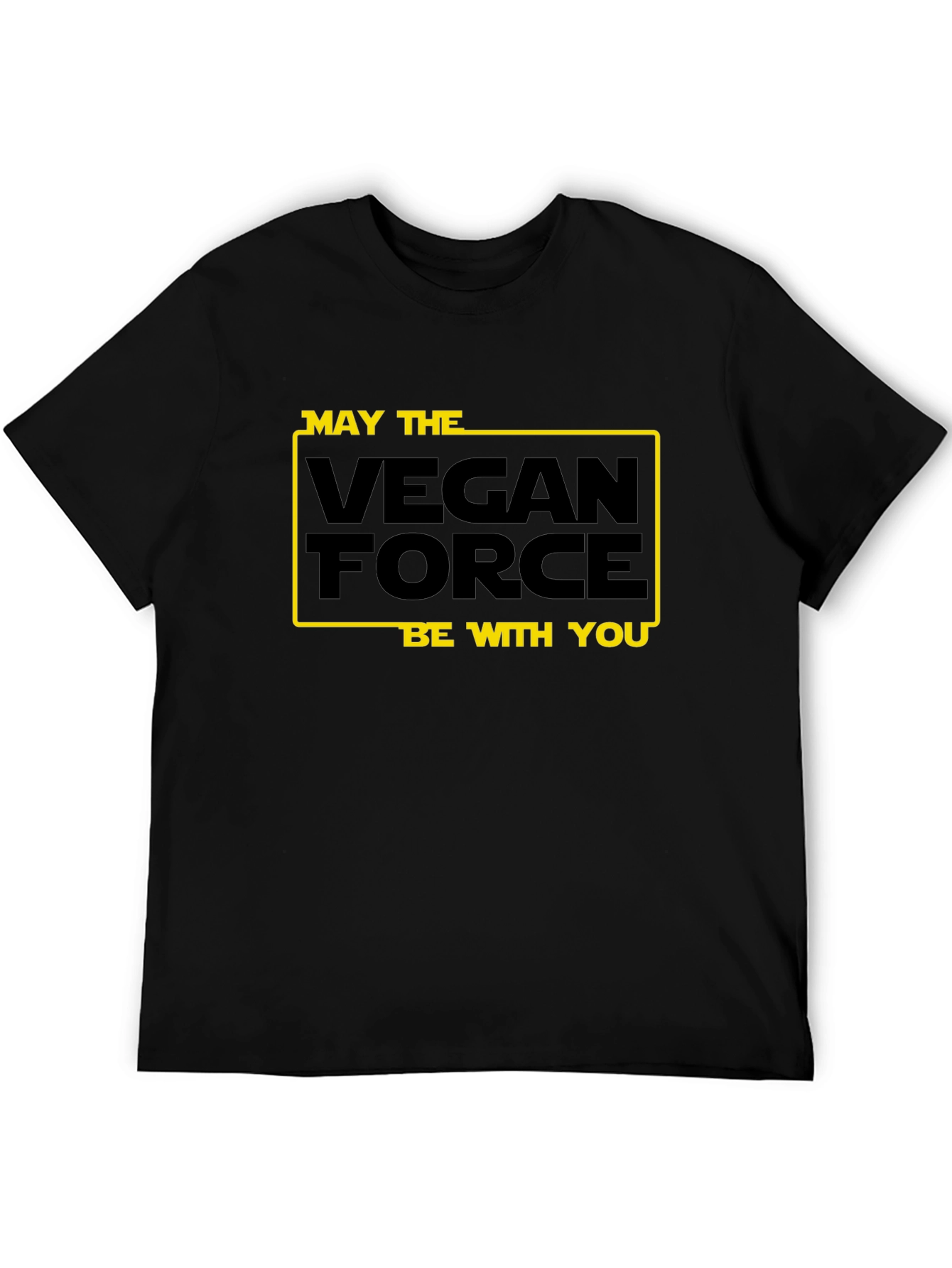 Vegan Force Black T-Shirt - May the Vegan Force Be With You - 5