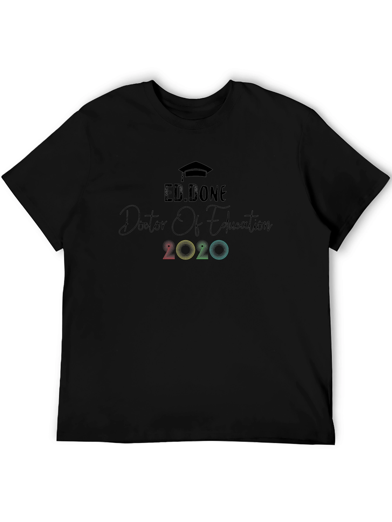 Black Ed.Done Doctor of Education Graduation T-Shirt view 5