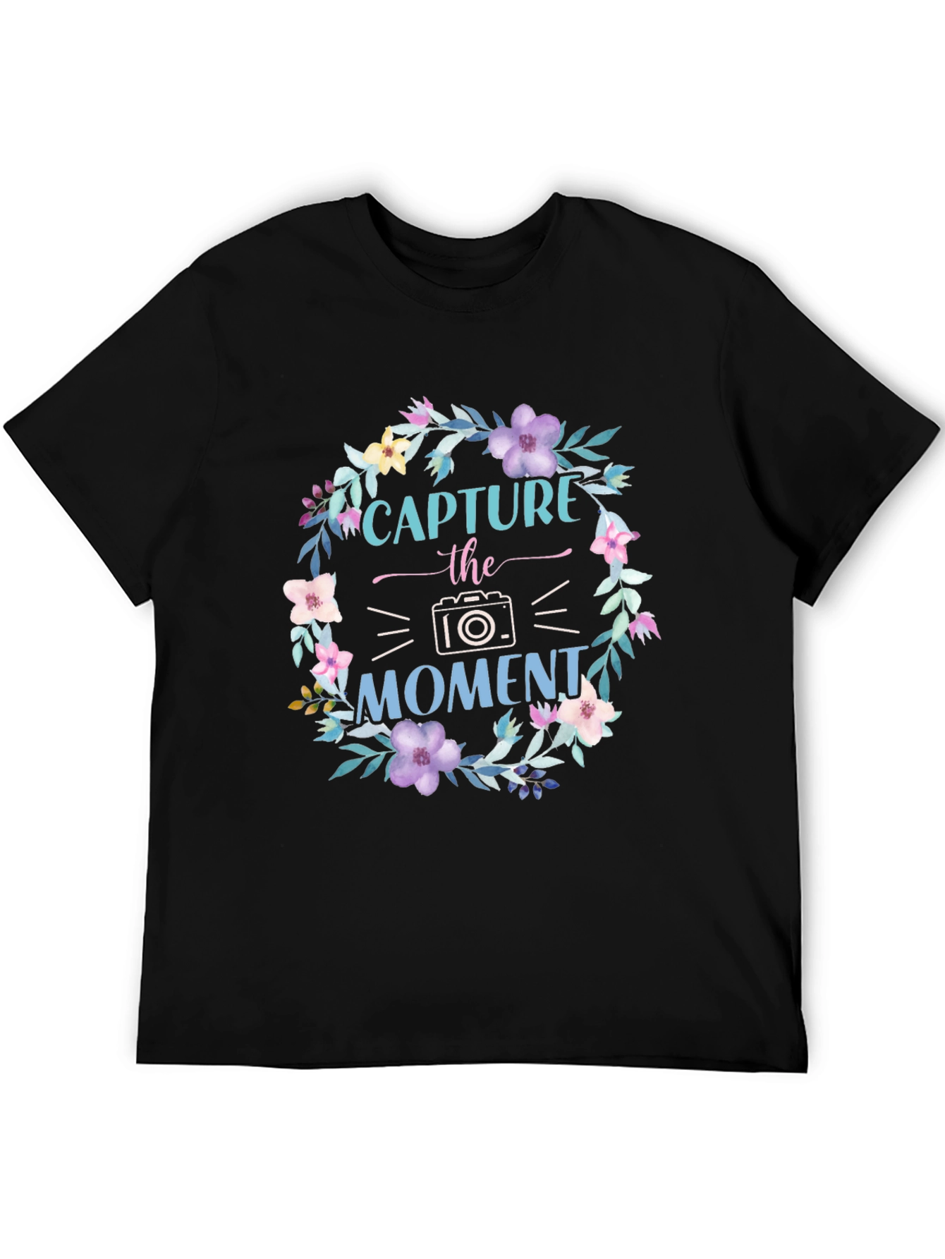 Black Capture the Moment Floral T-Shirt view 5