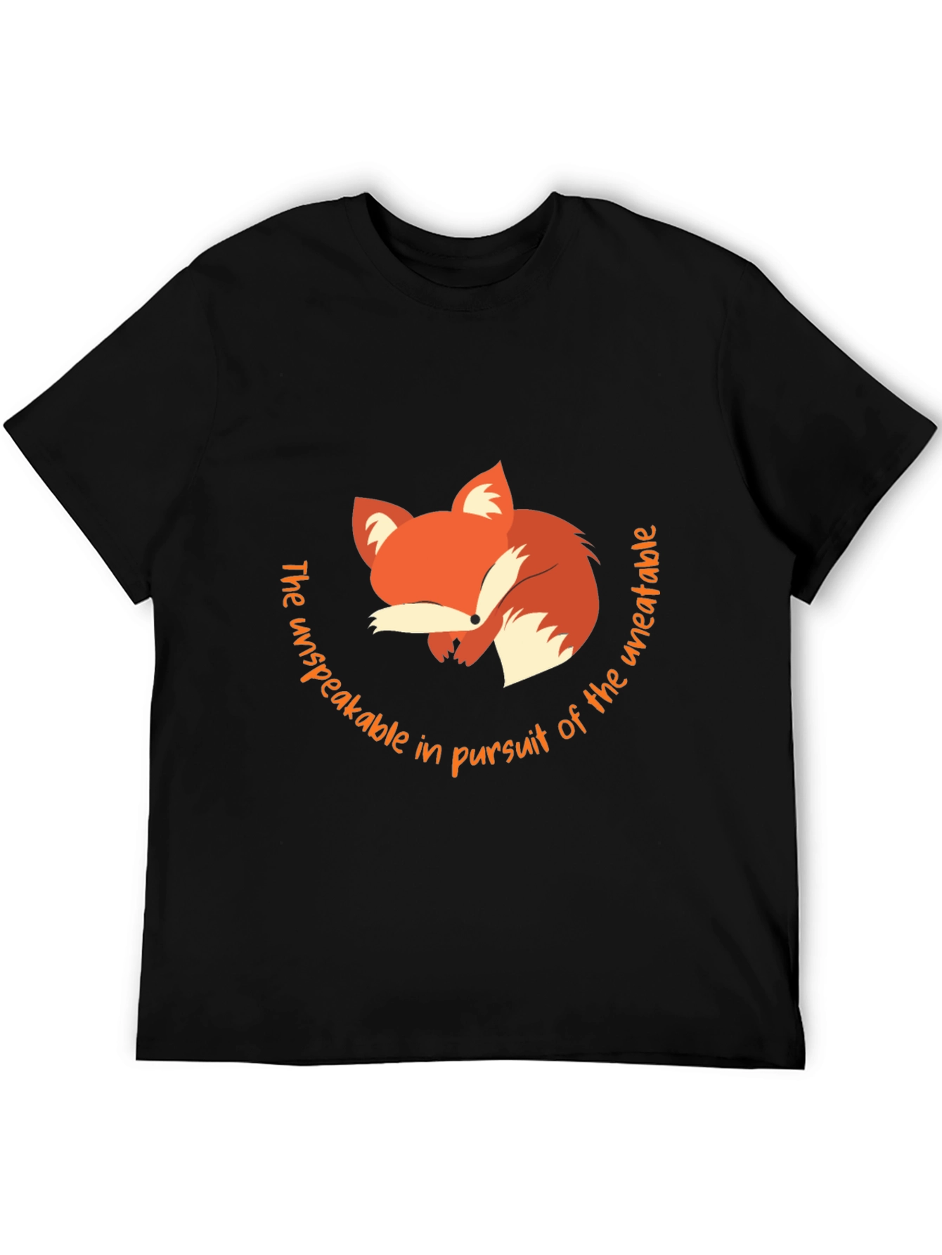 Black Fox Graphic Tee -  Unspeakable Pursuit T-Shirt view 5