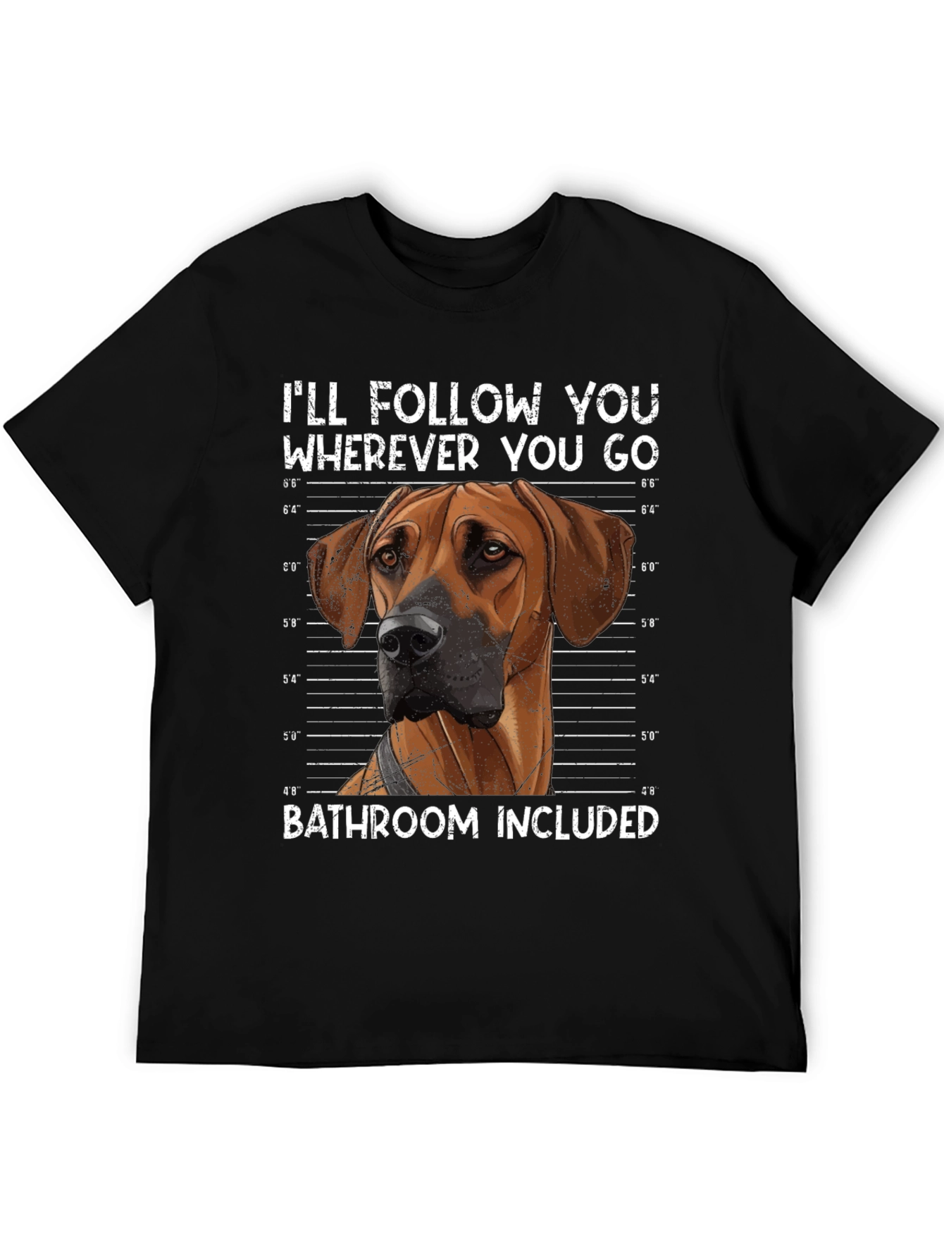 Black Dog Lover T-Shirt - I'll Follow You view 5