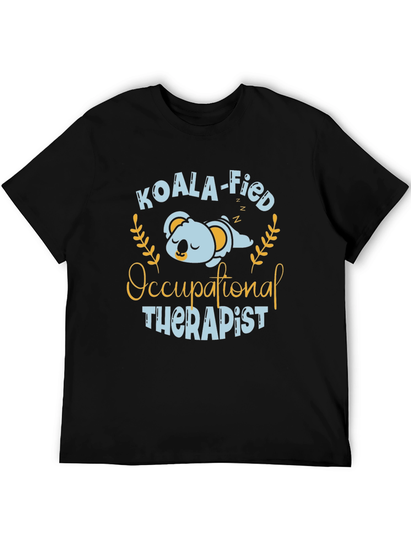 Black Koala-fied Occupational Therapist T-Shirt view 5