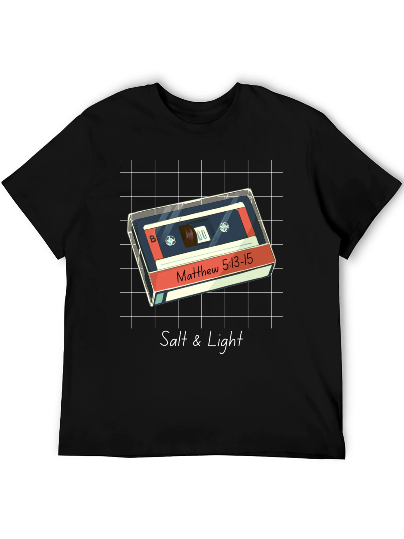 Black Salt & Light Cassette T-Shirt - Matthew 5:13-15 view 5