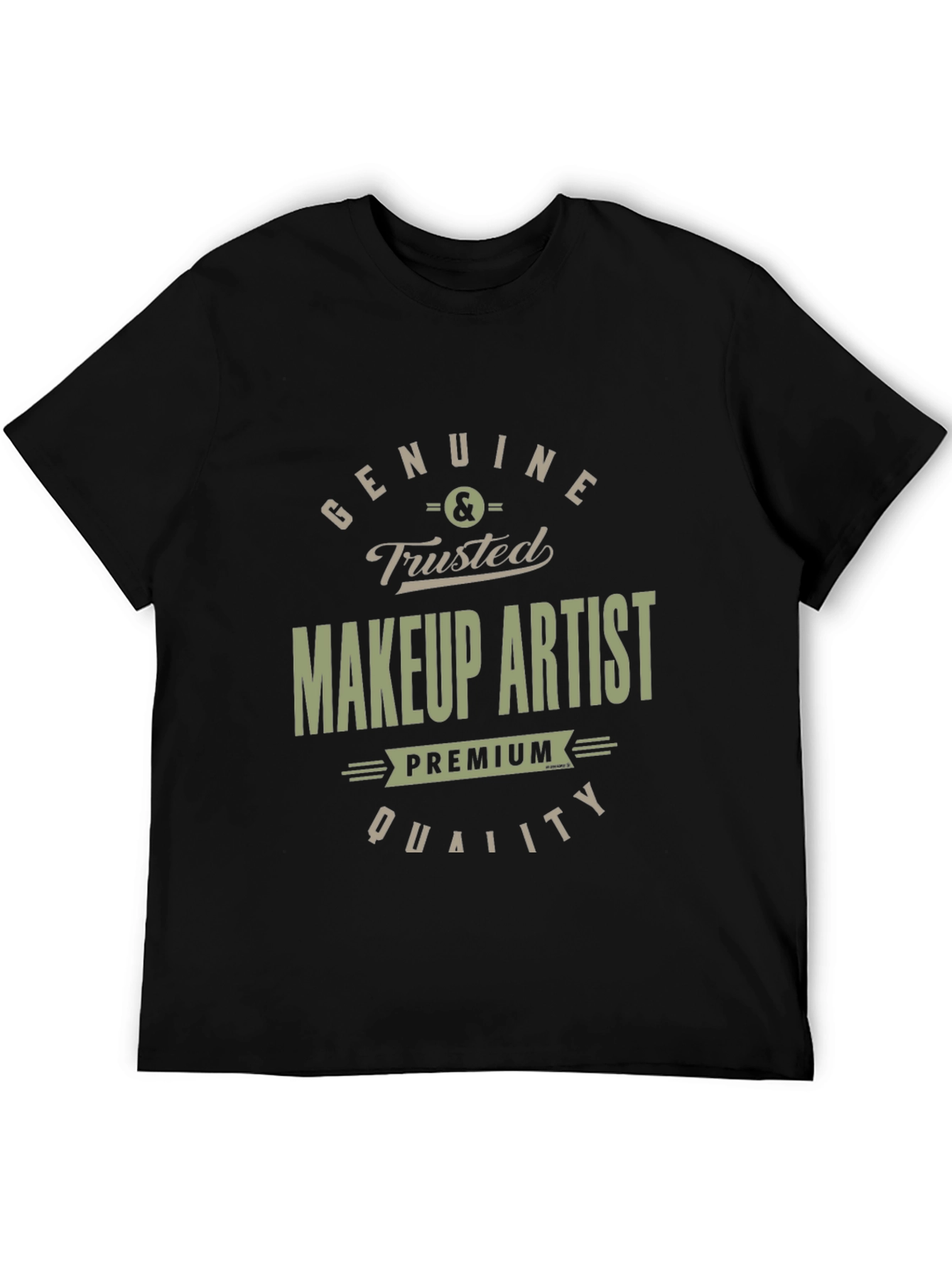 Black Genuine Trusted Makeup Artist Premium Quality T-Shirt view 5