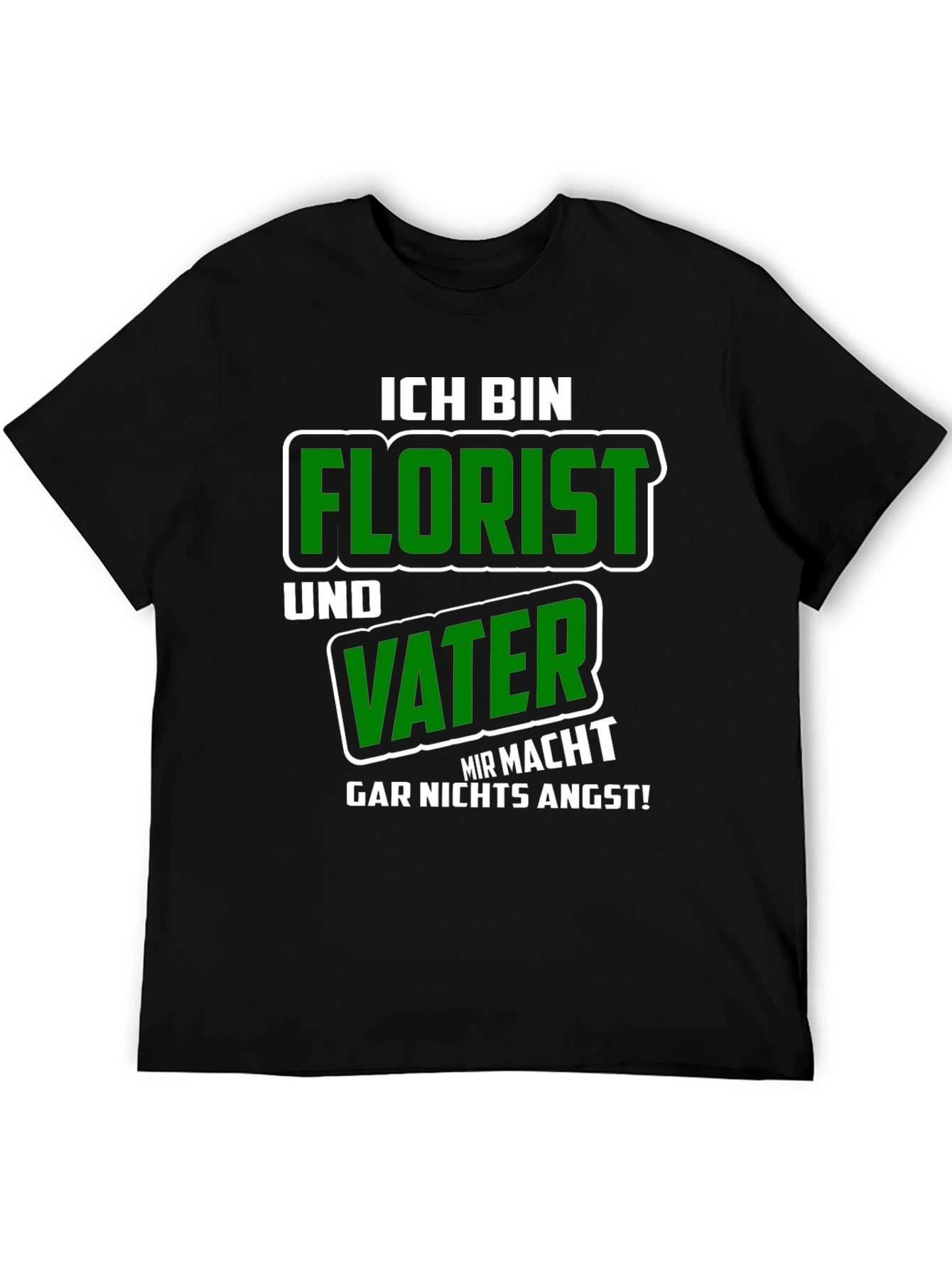 Black Florist Dad T-Shirt - Fearless Father's Day Gift view 5