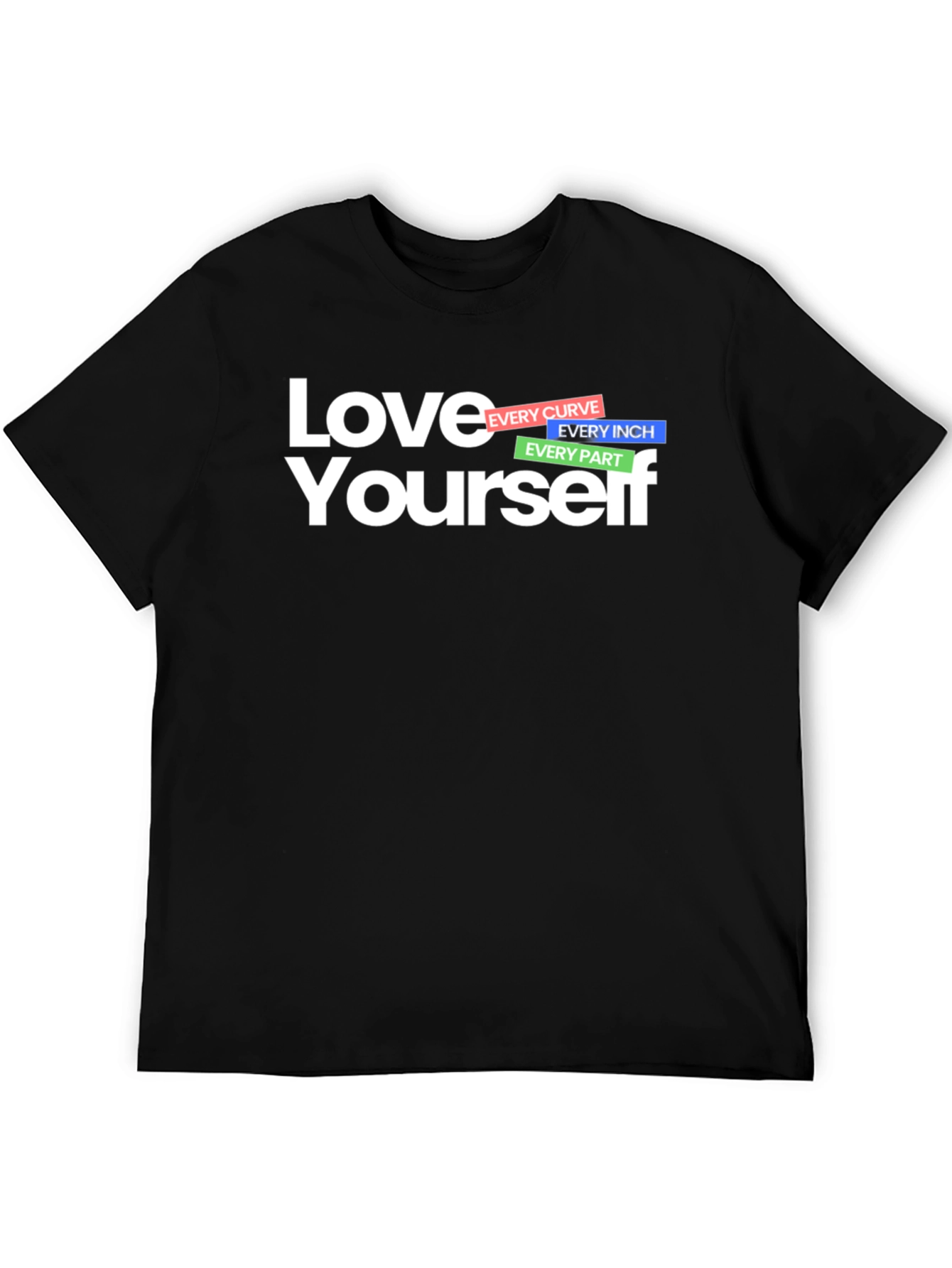 Black Love Yourself Graphic T-Shirt - Black view 5