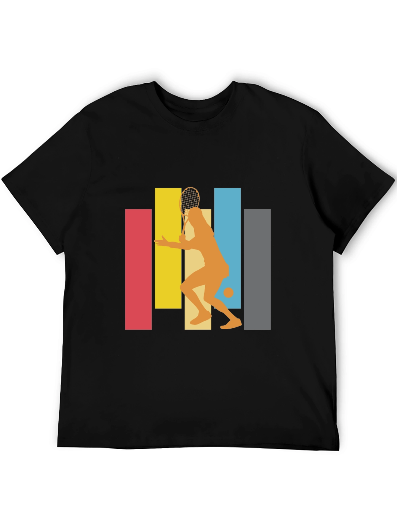 Retro Tennis Player Graphic Tee - Stylish & Unique Design - 5