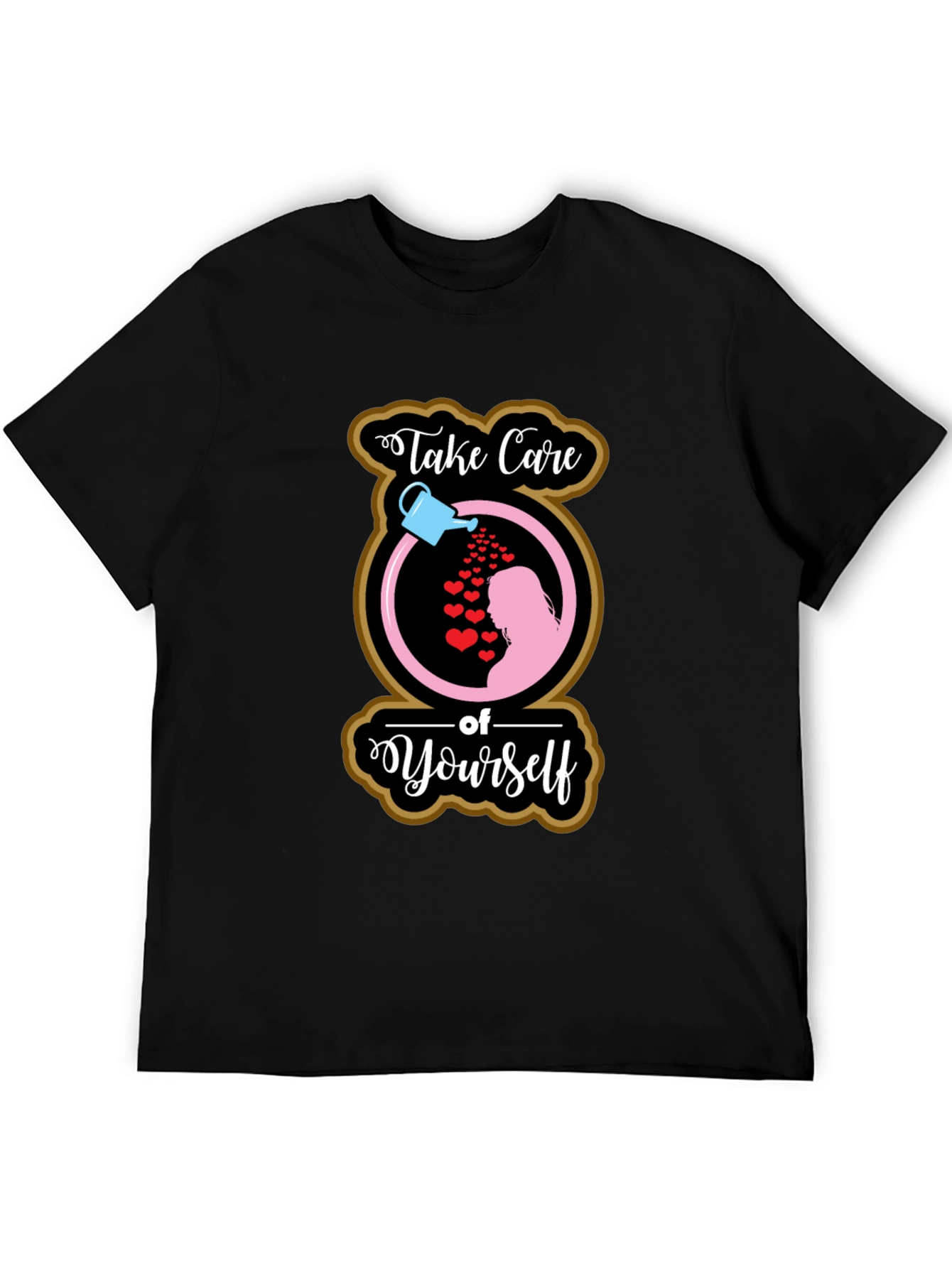 Black Take Care of Yourself Graphic Tee view 5