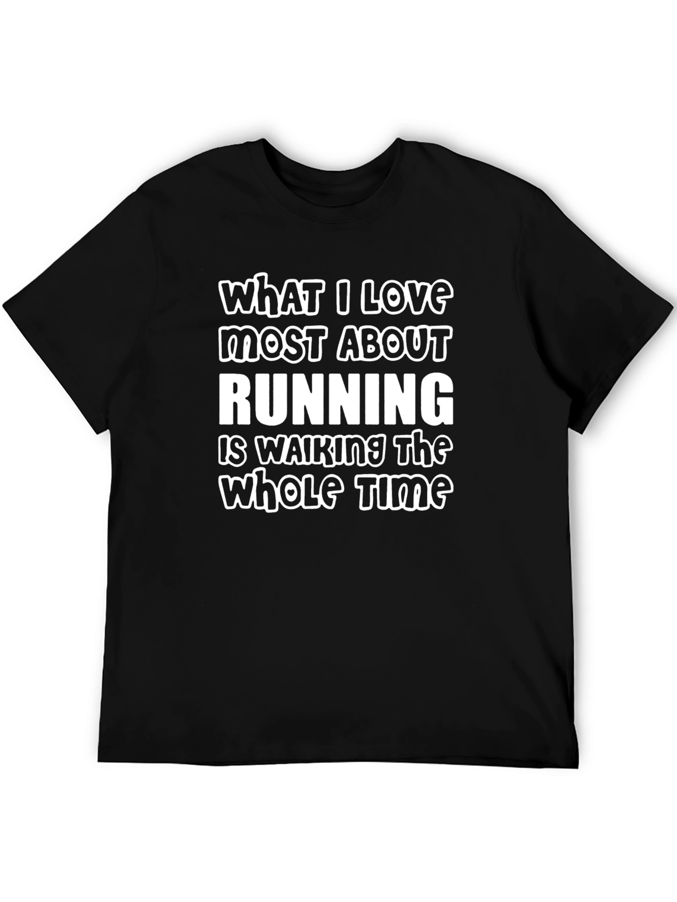Black Funny Running Sarcastic T-Shirt view 5