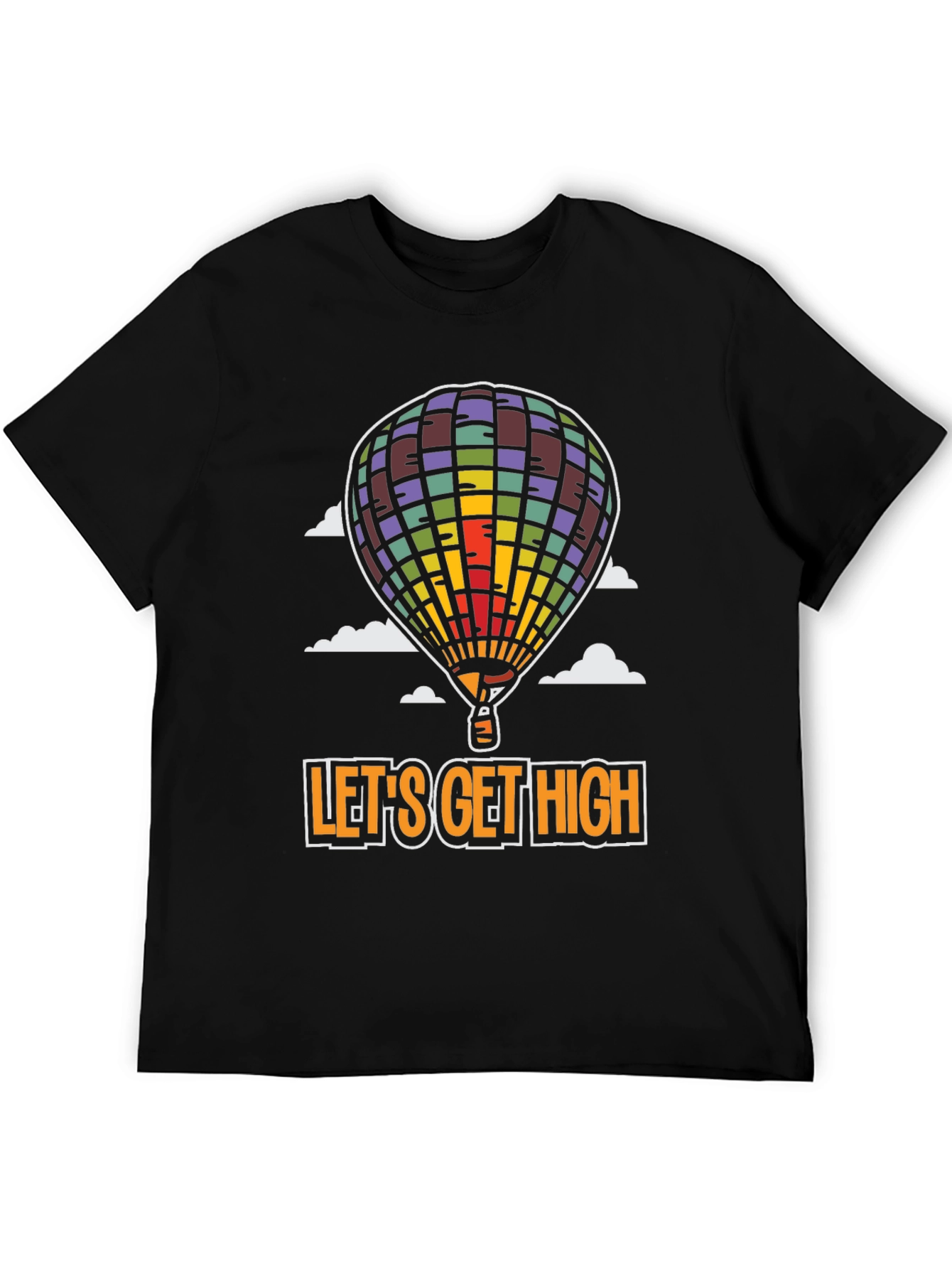 Black Let's Get High Graphic Tee view 5