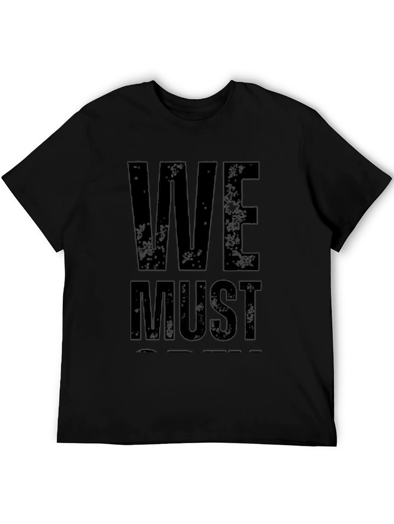 Black We Must Protect T-Shirt - Black Graphic Tee view 5
