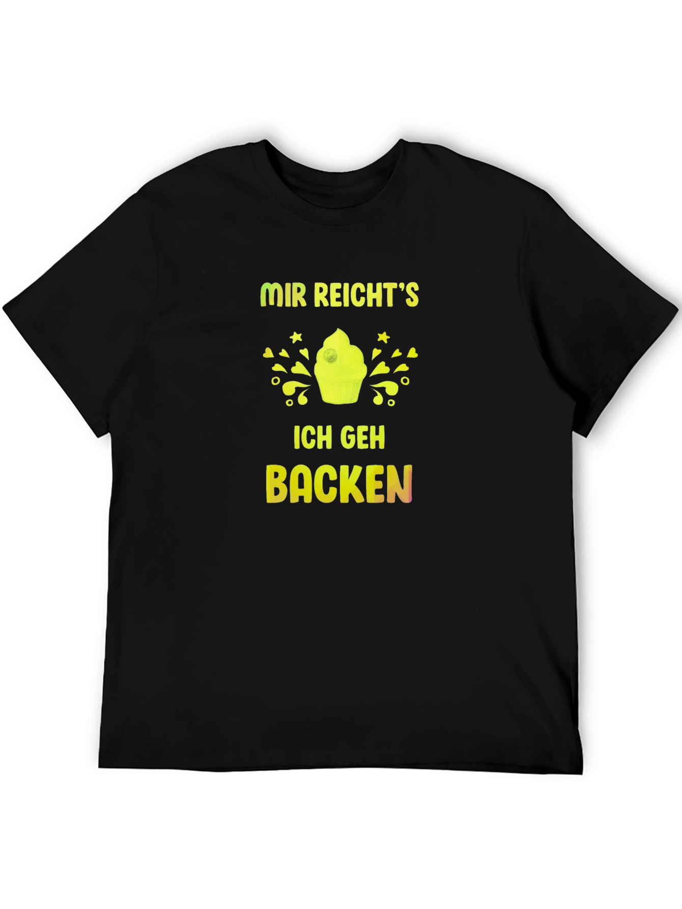 Black Mir Reicht's Ich Geh Backen Black T-Shirt view 5