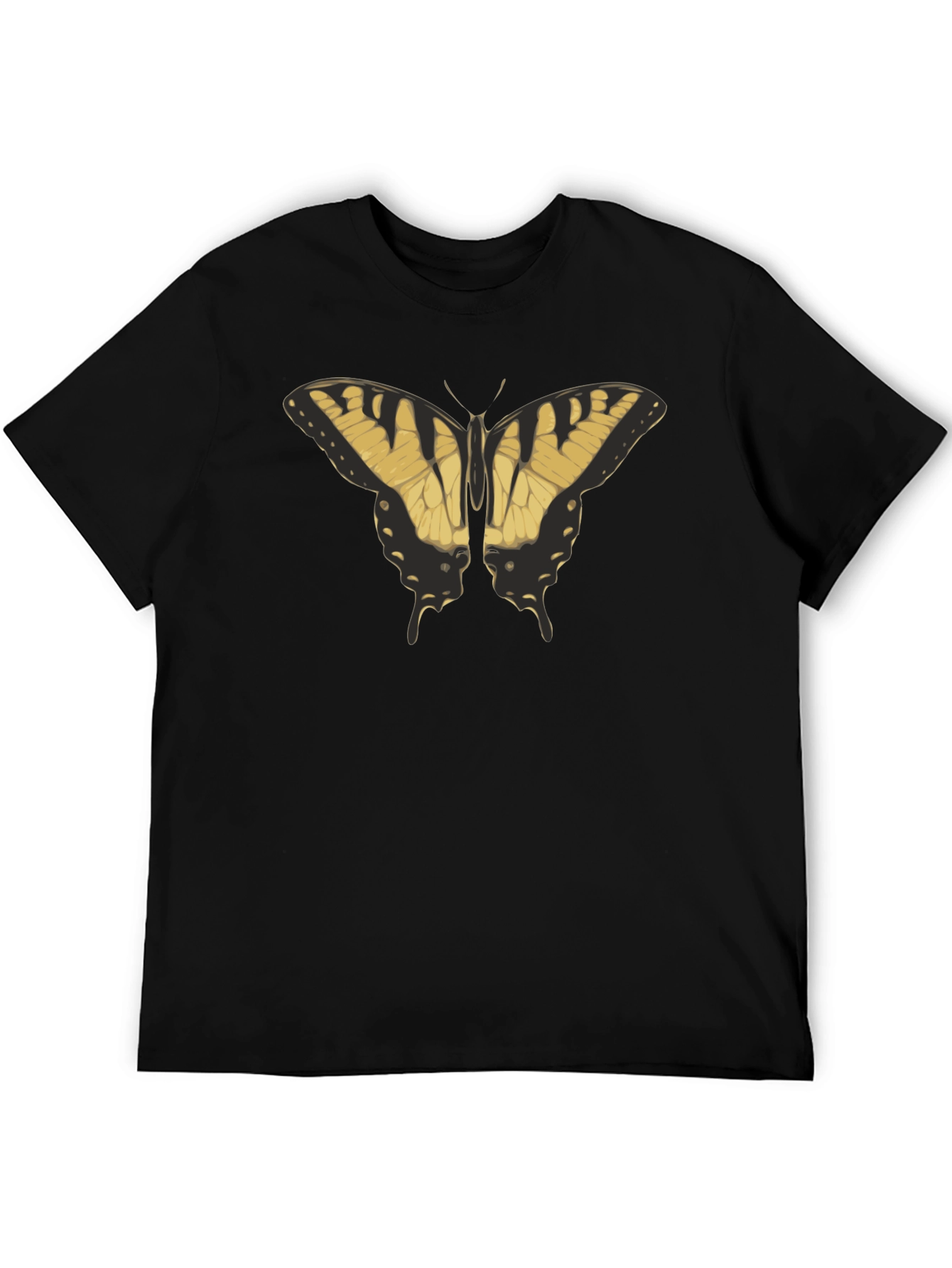 Black Butterfly Graphic Black T-Shirt view 5
