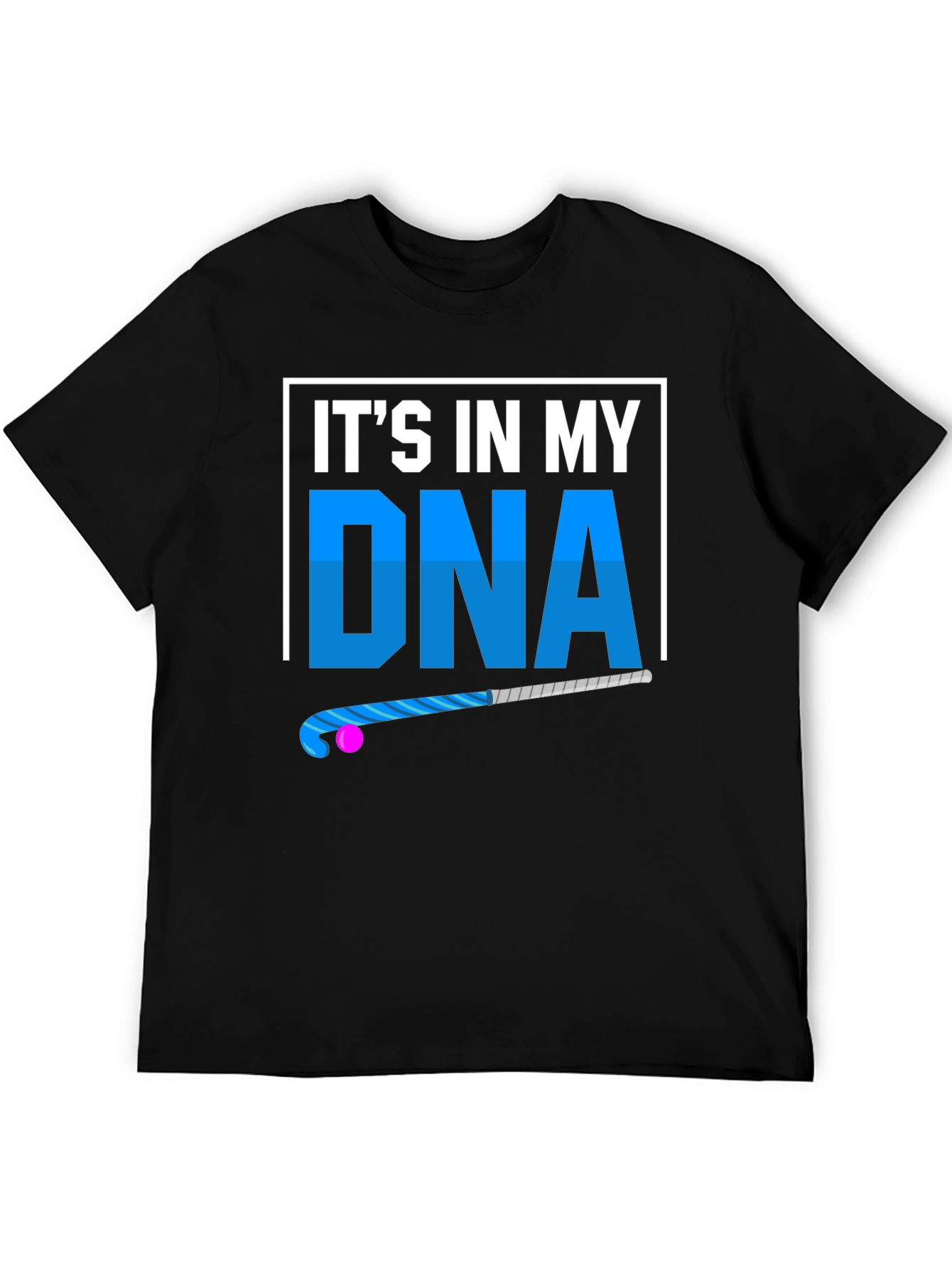 Black It's In My DNA Field Hockey T-Shirt view 5