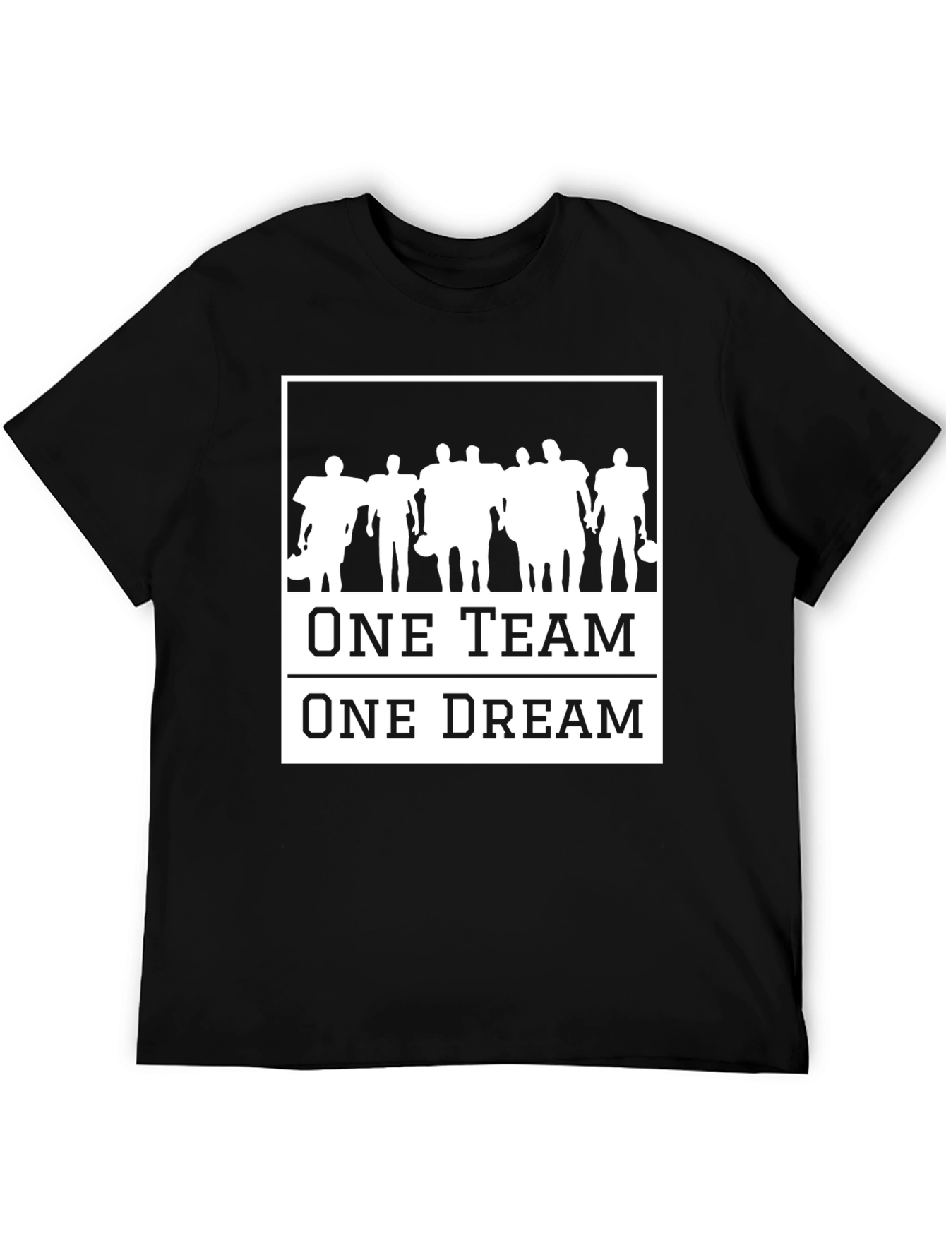 Black One Team One Dream Graphic T-Shirt view 5