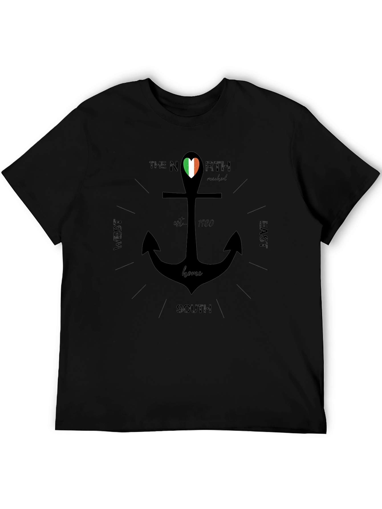 Black Irish Pride Anchor T-Shirt view 5