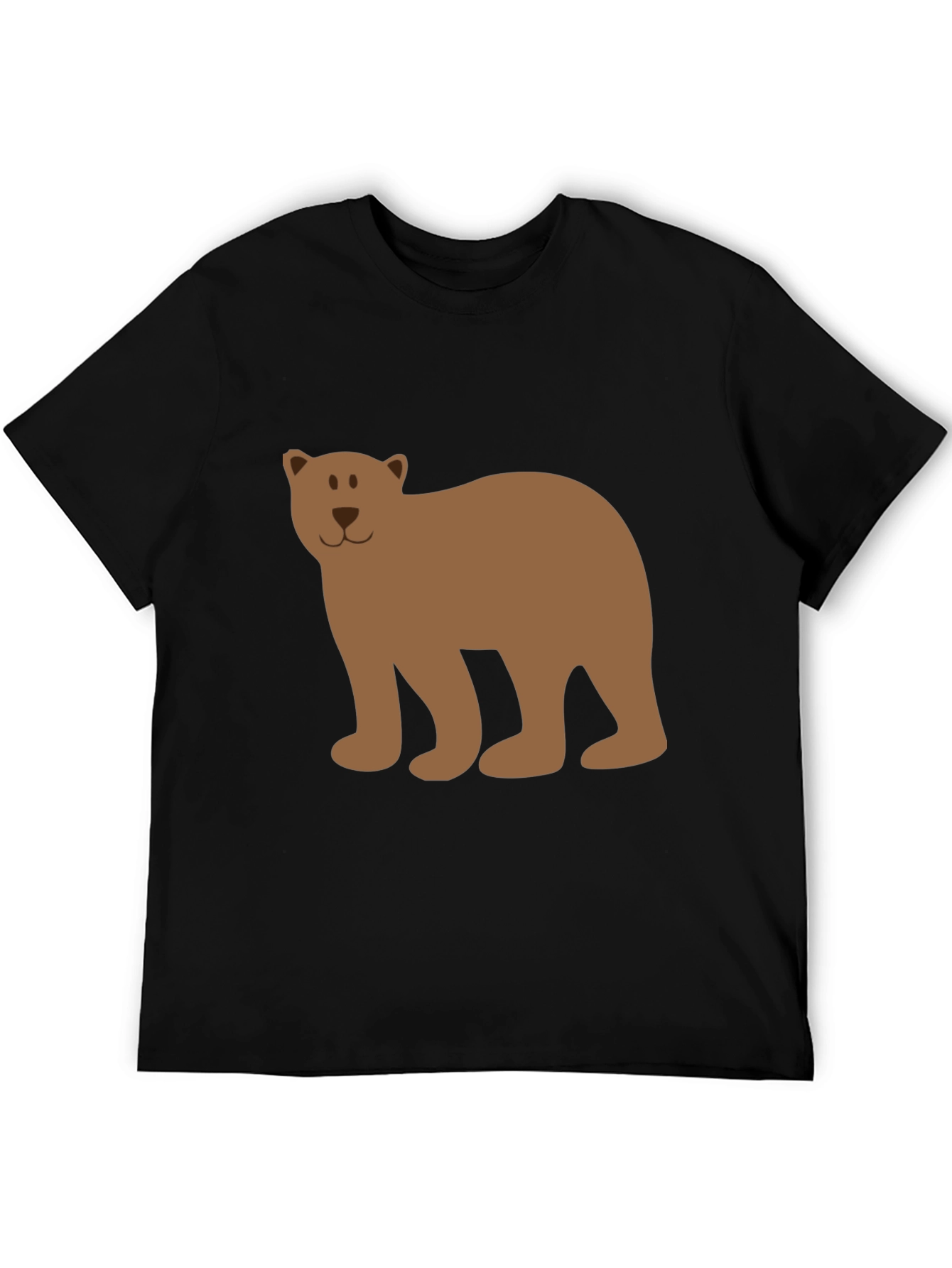 Black Bear Graphic Tee - Casual Black T-Shirt view 5
