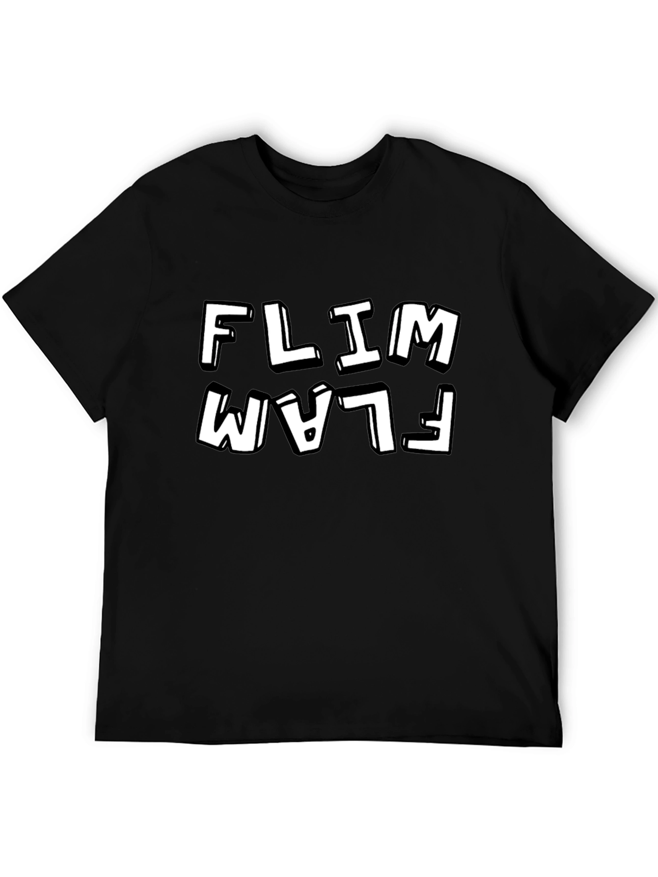 Black Flim Flam Black Graphic Tee - Men's Short Sleeve view 5
