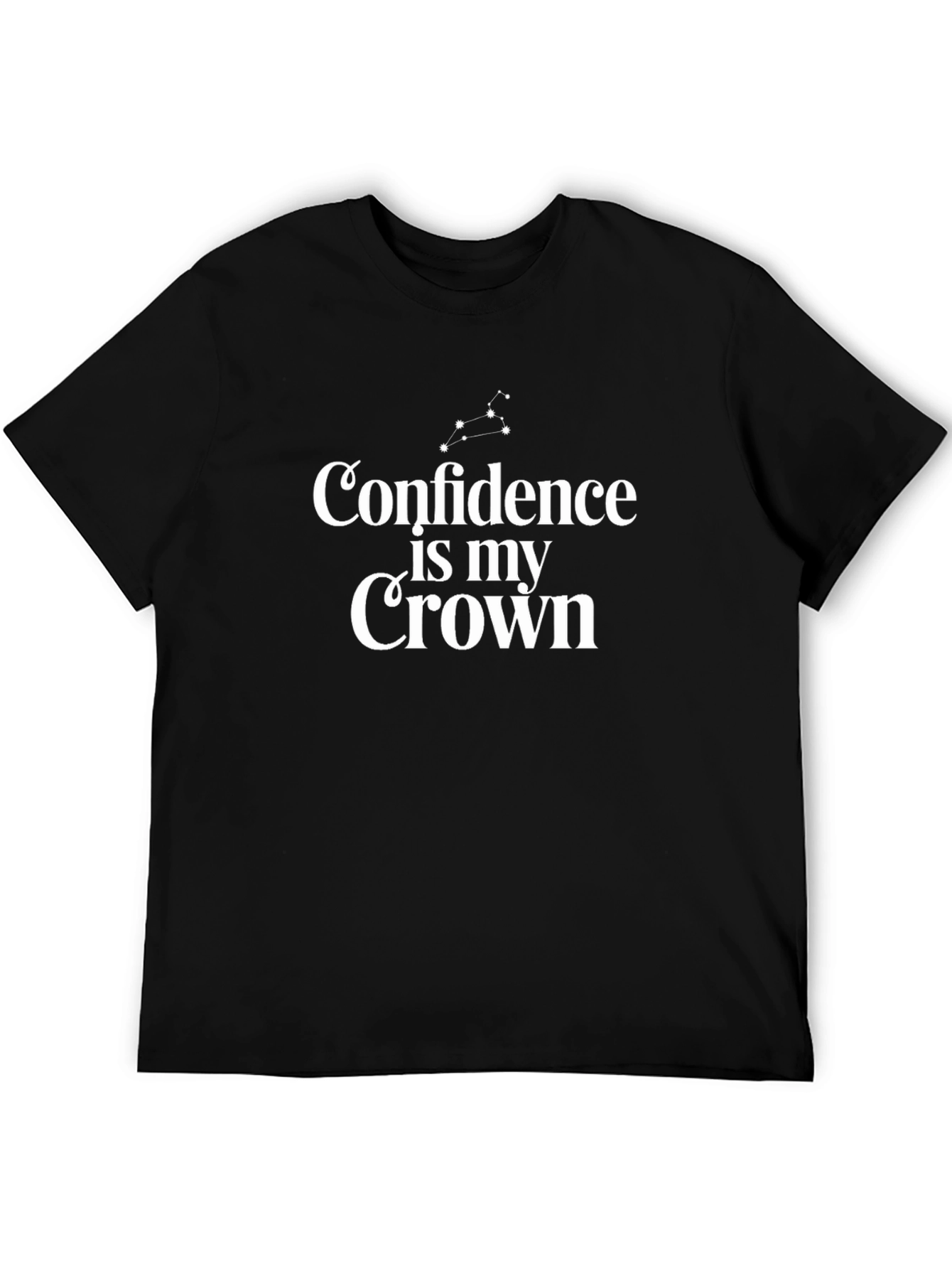 Black Confidence is My Crown Graphic Tee - Black view 5