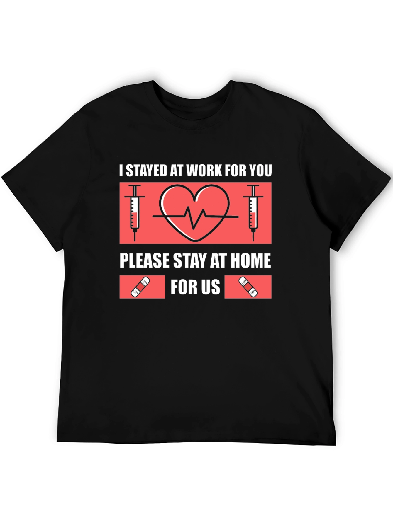 Black I Stayed At Work For You Graphic Tee view 5