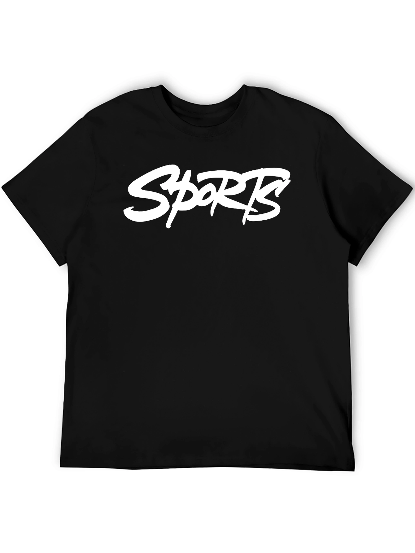 Black Black Sports Graphic T-Shirt view 5
