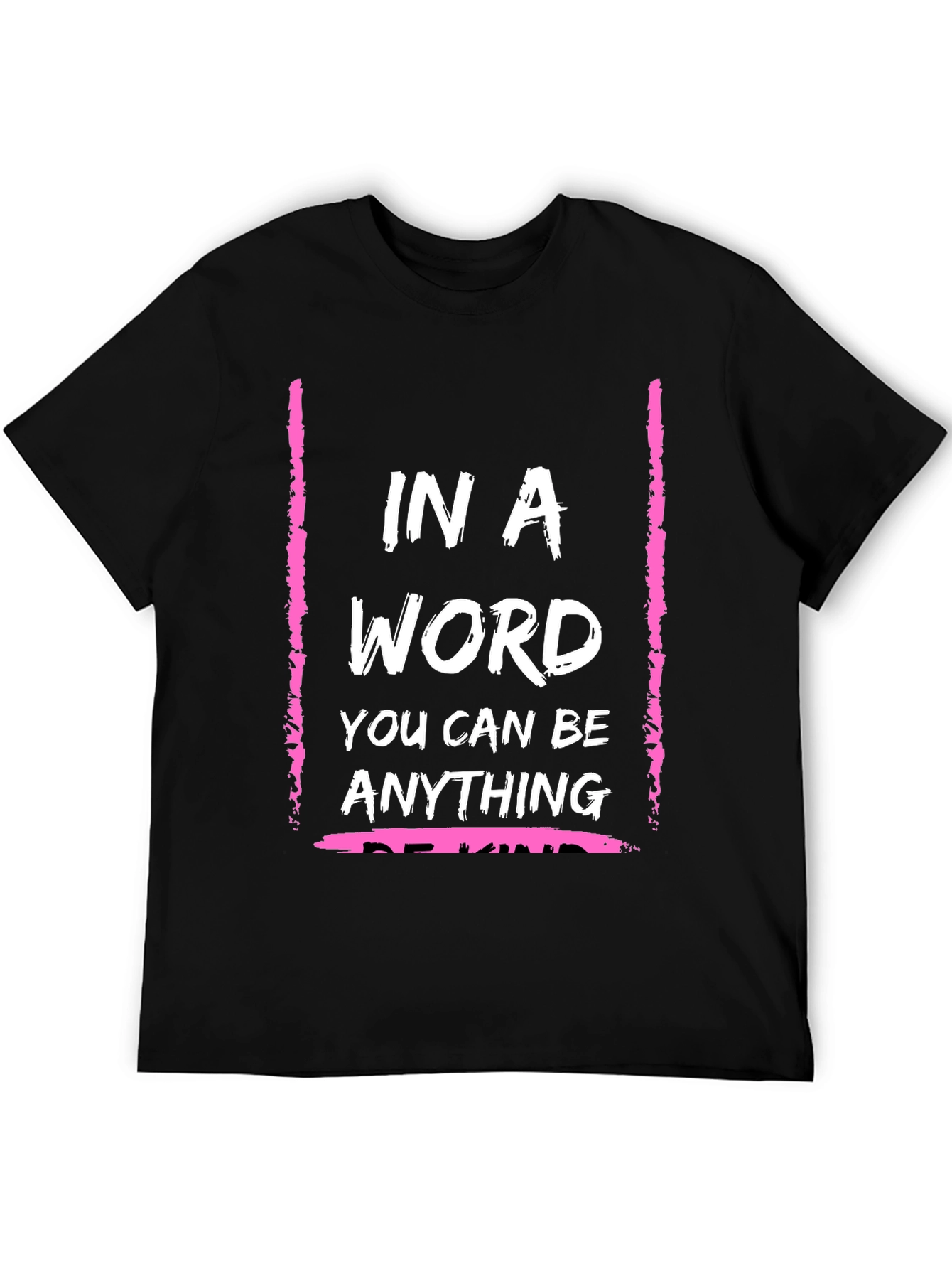 Black In A World Be Kind Graphic Tee view 5