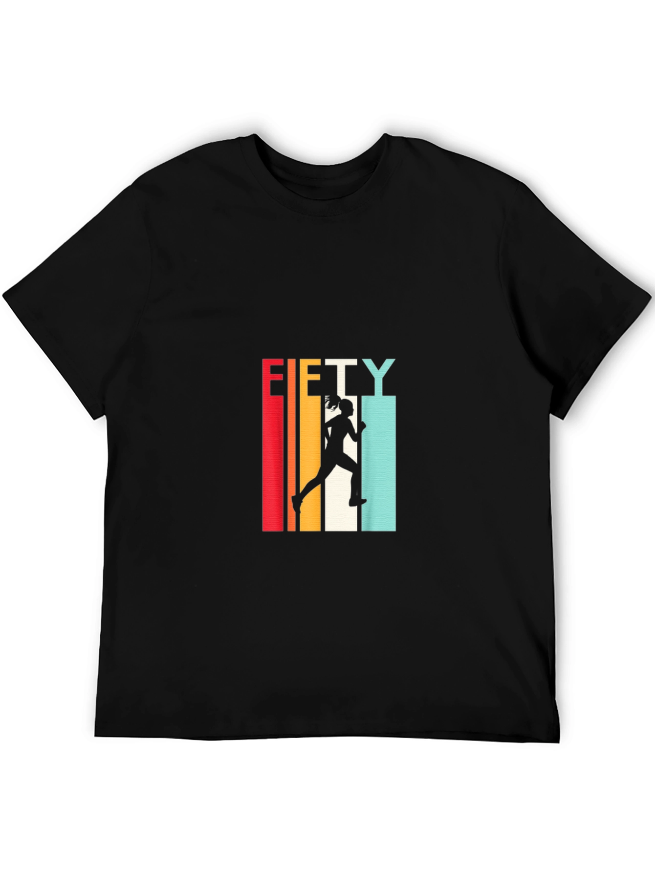 Black Retro Fifty Runner T-Shirt view 5