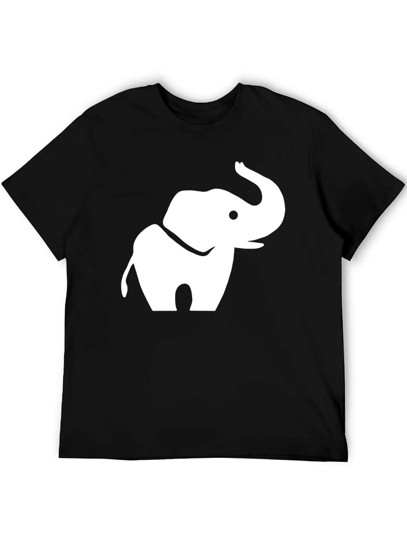 Black Elephant Graphic Tee - Black Cotton Blend view 5