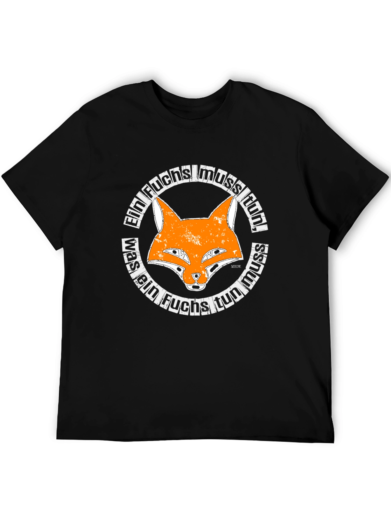 Black Ein Fuchs T-Shirt - Fox Graphic Tee view 5