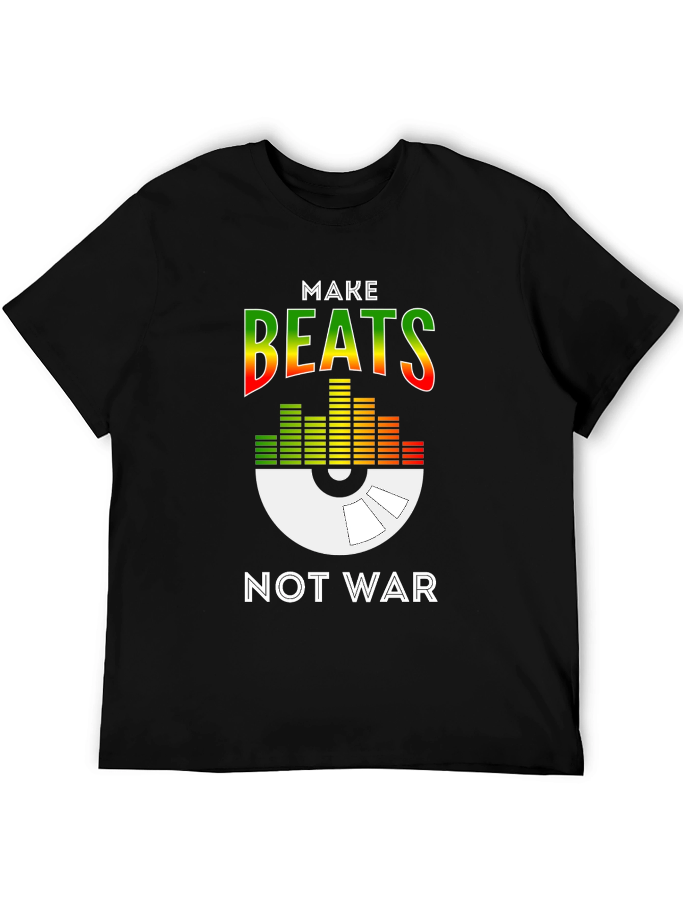 Black Make Beats Not War Graphic Tee - Unisex view 5