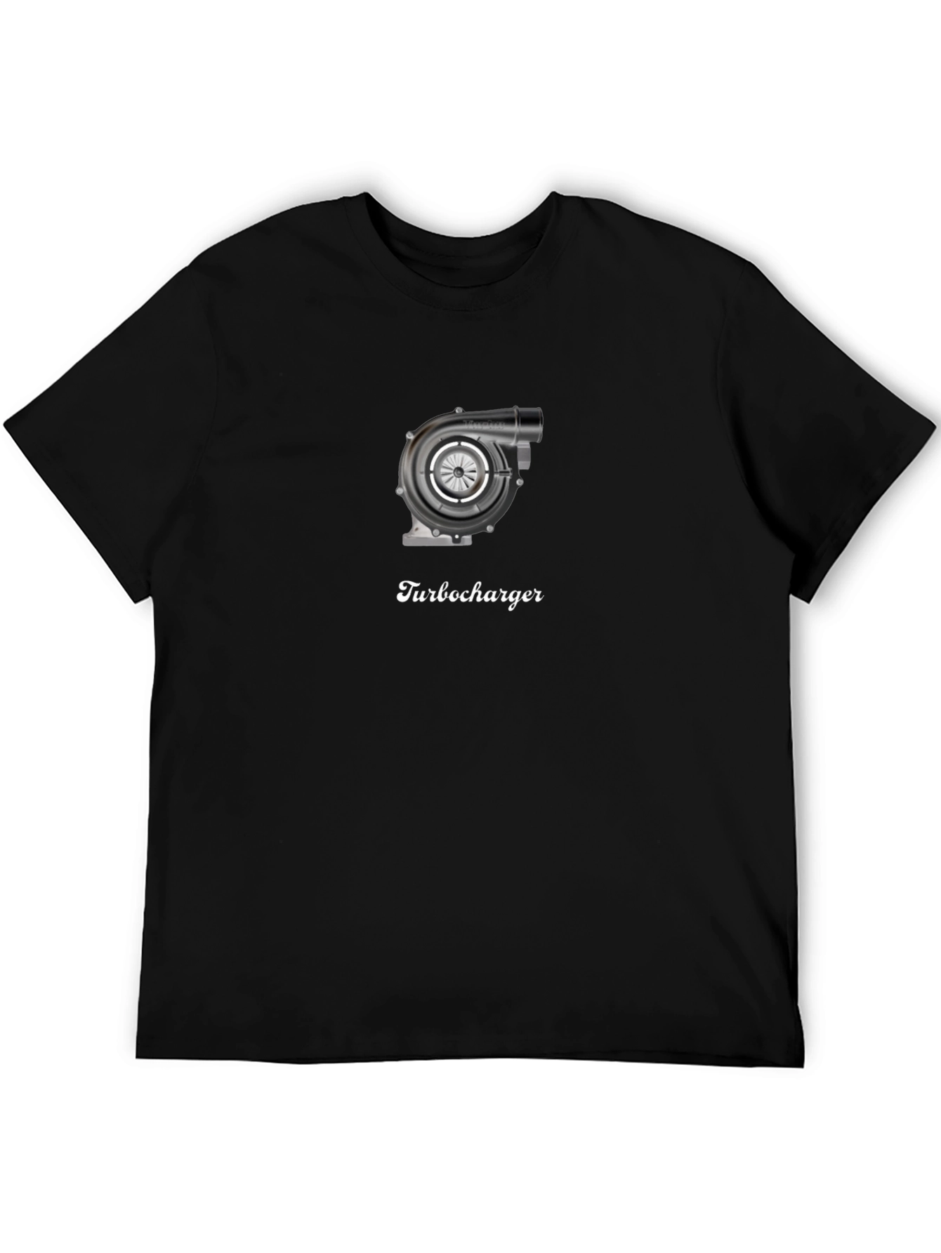 Black Turbocharger Graphic T-Shirt - Black view 5
