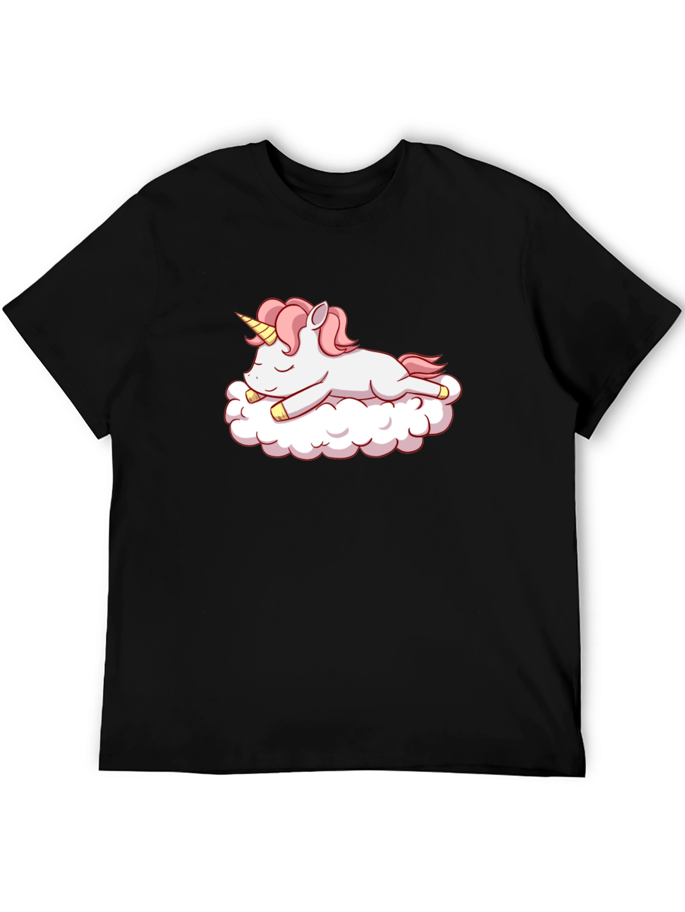 Black Unicorn Cloud T-Shirt - Black Tee view 5